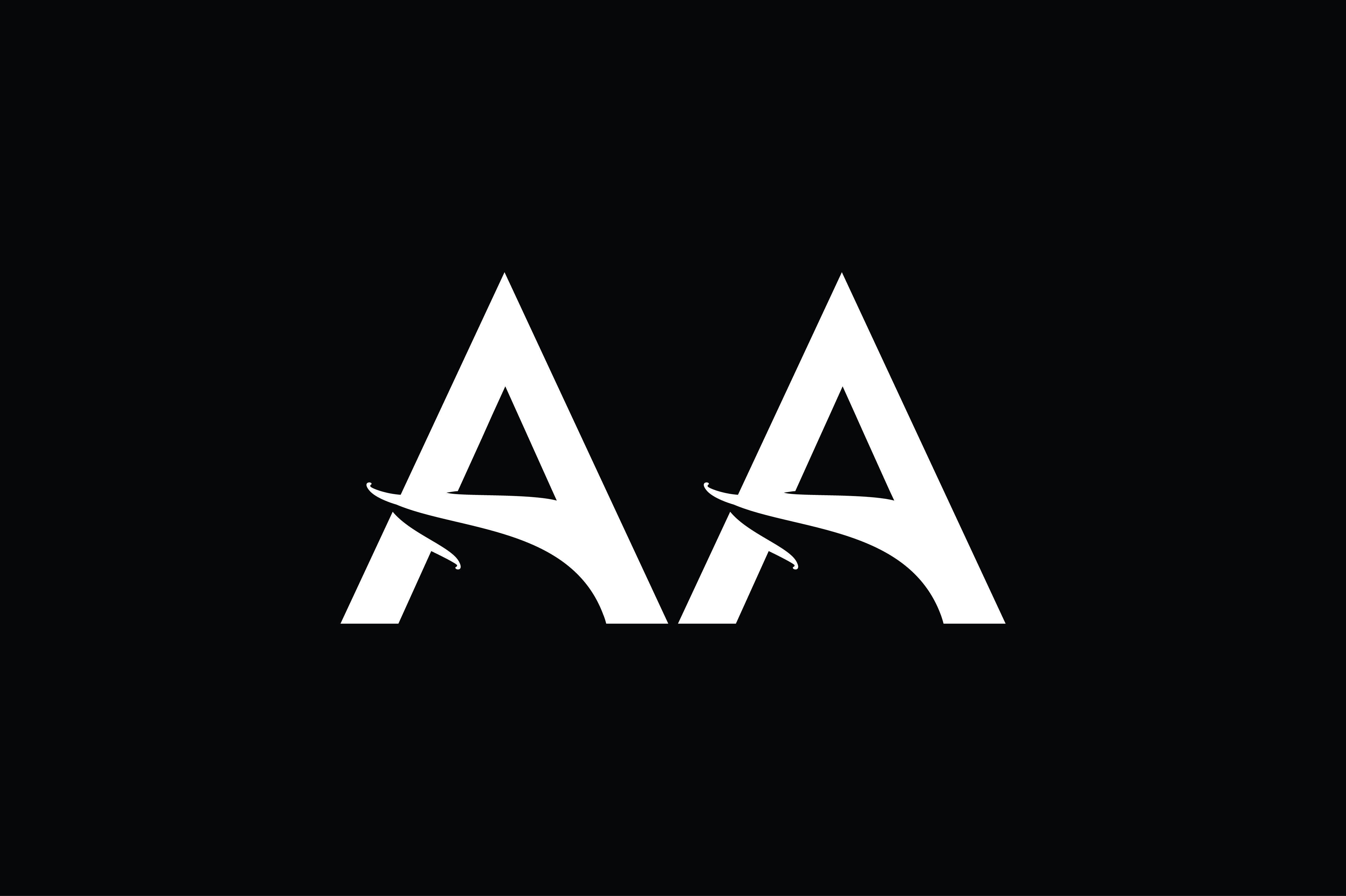 AA Monogram logo design By Vectorseller | TheHungryJPEG