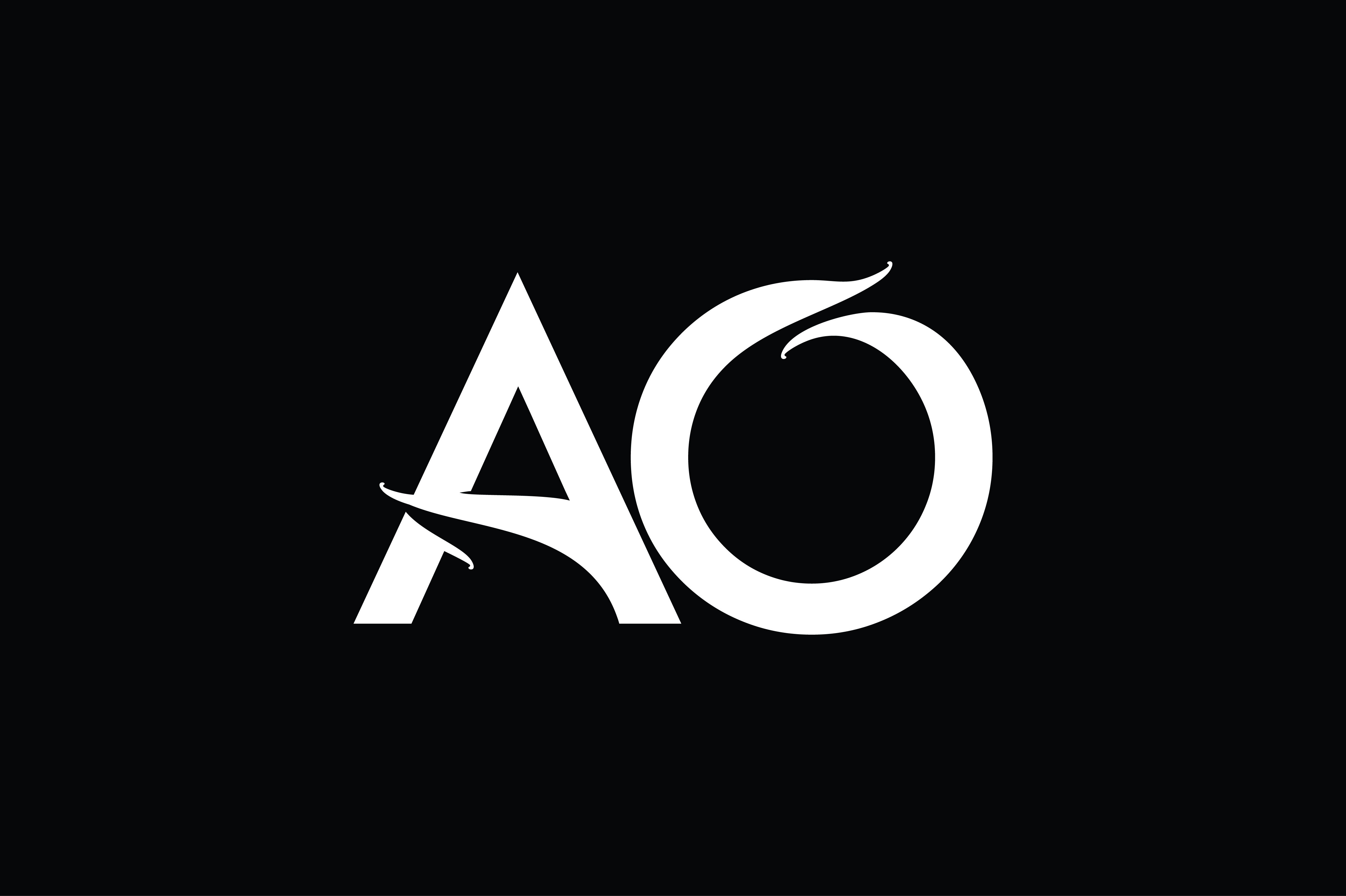 AO Monogram logo design By Vectorseller | TheHungryJPEG