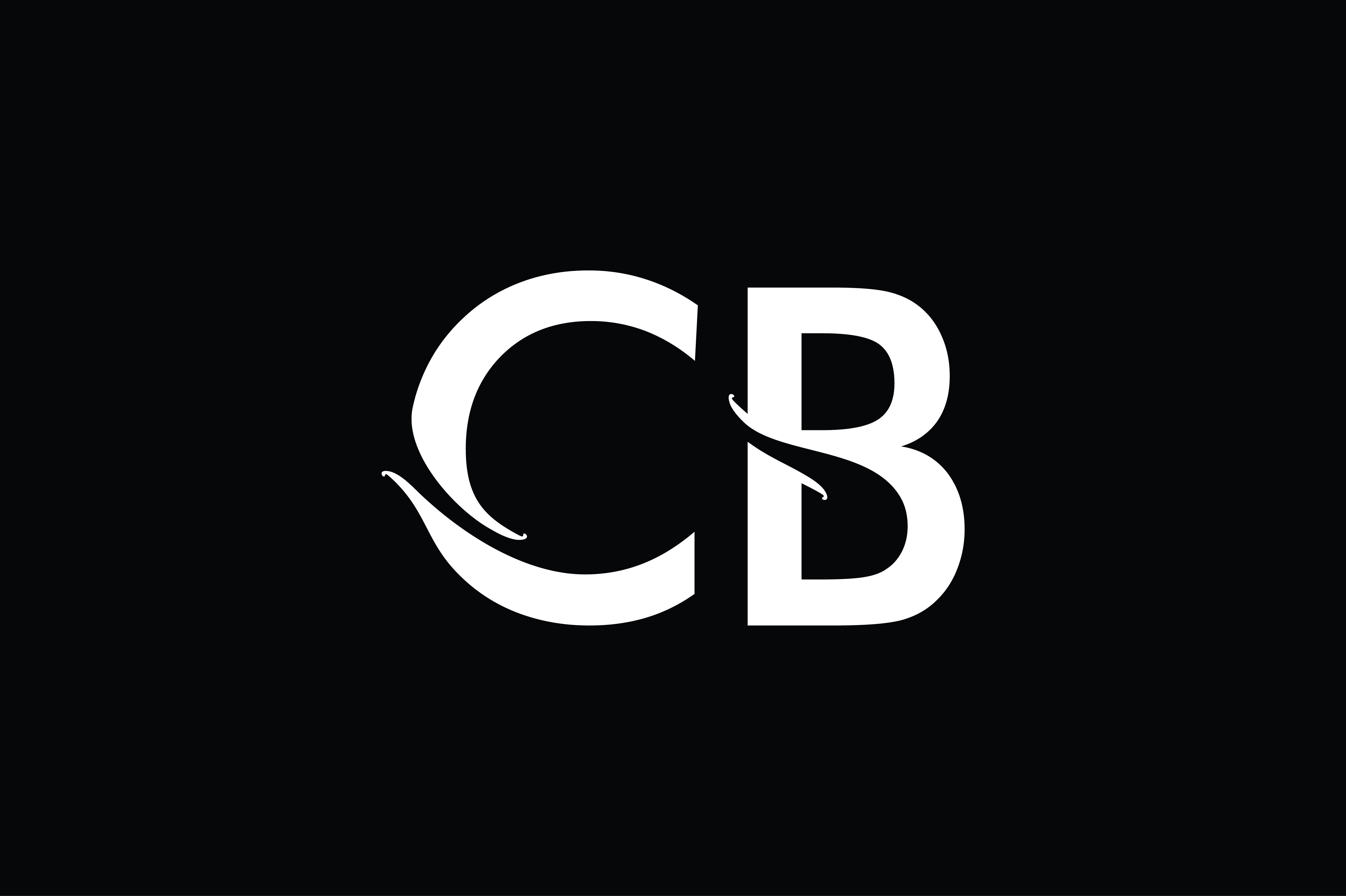 CB Monogram Logo Design By Vectorseller | TheHungryJPEG