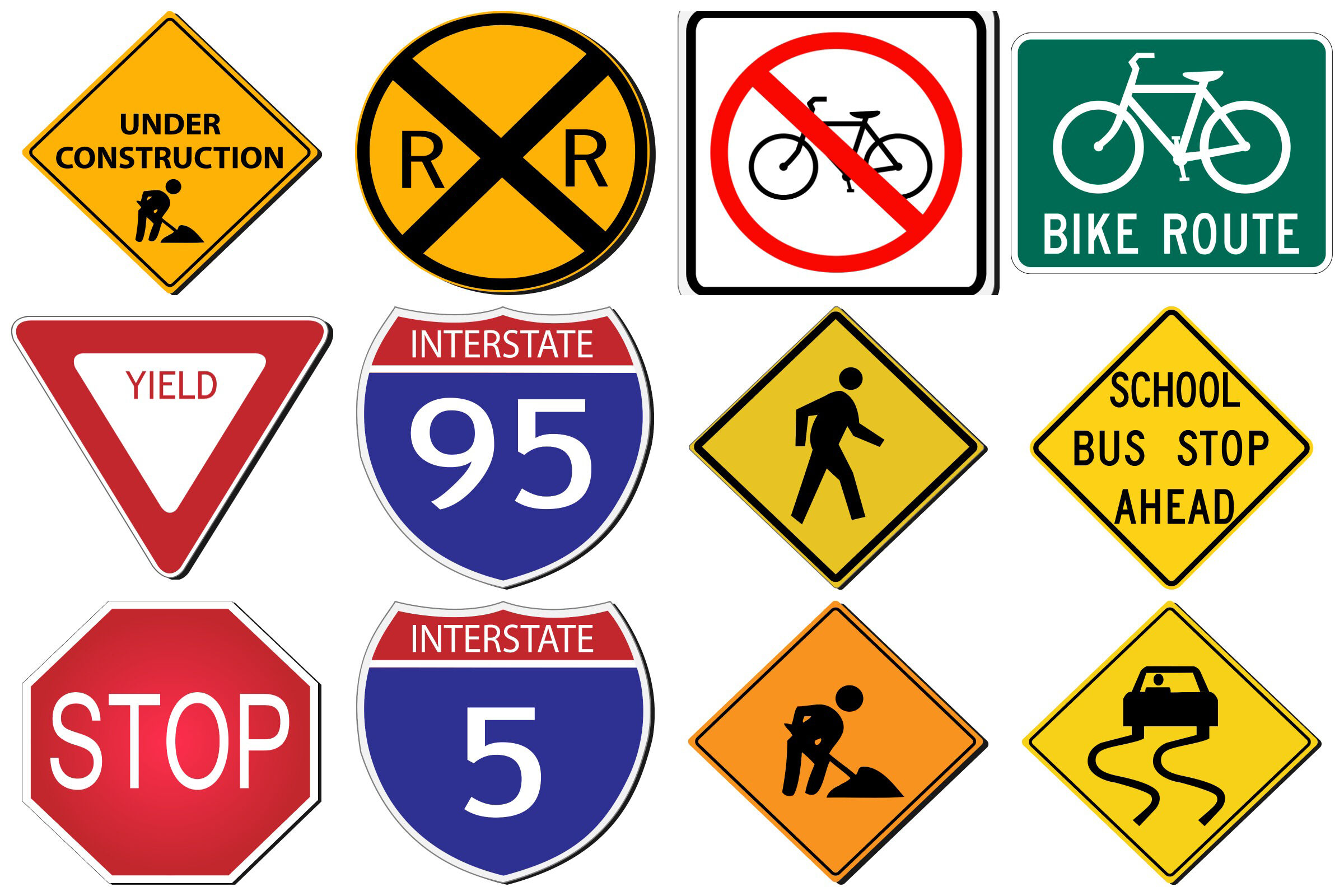 Street Signs Ai Eps Png By Me And Amelie Thehungryjpeg Com