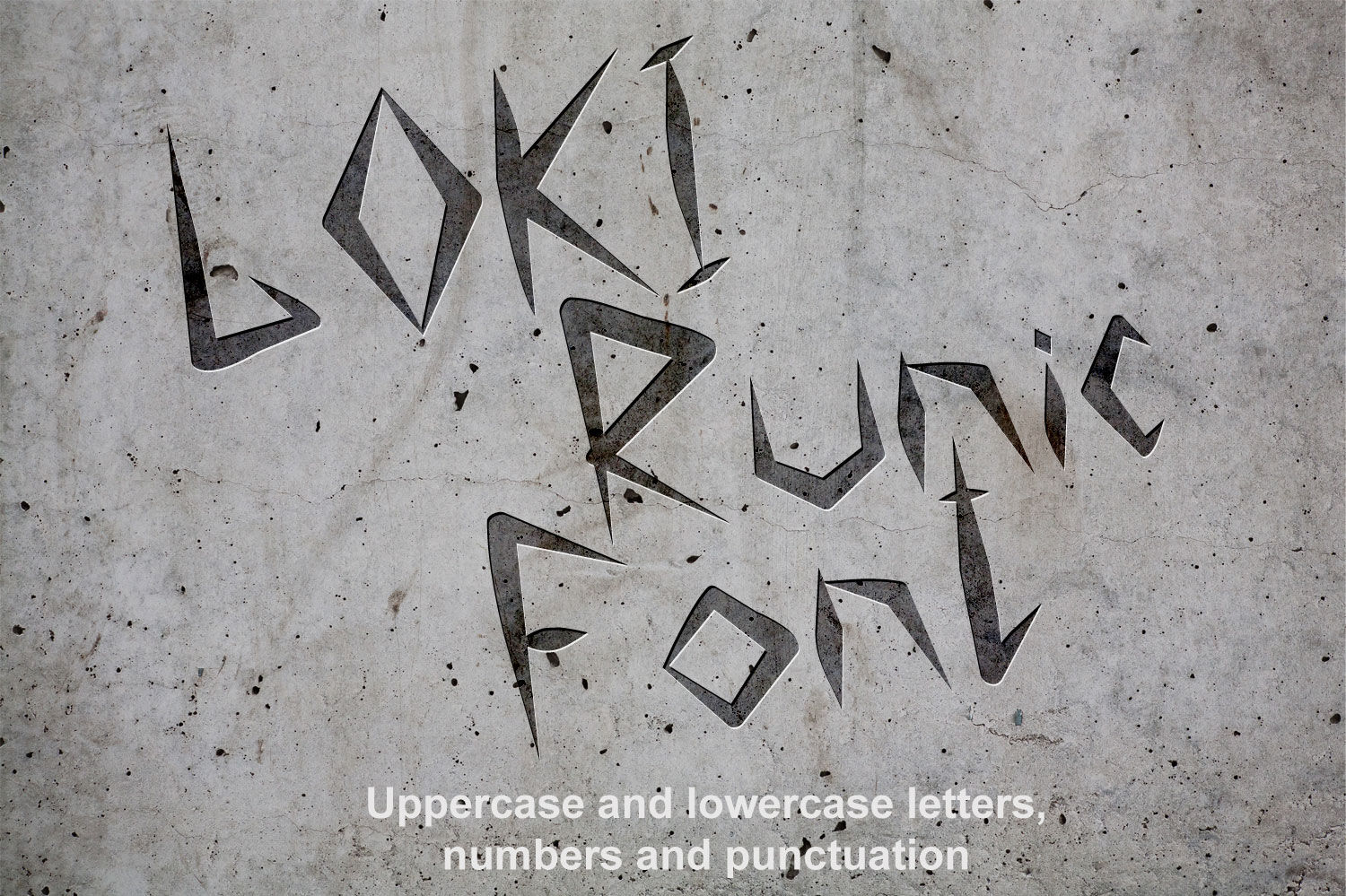 Loki Runic Font By Juli Paper Thehungryjpeg Com