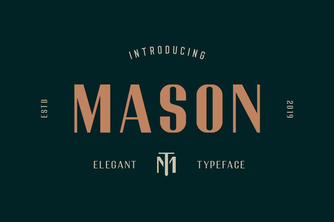 Mason - Elegant Font By Typologic | TheHungryJPEG.com