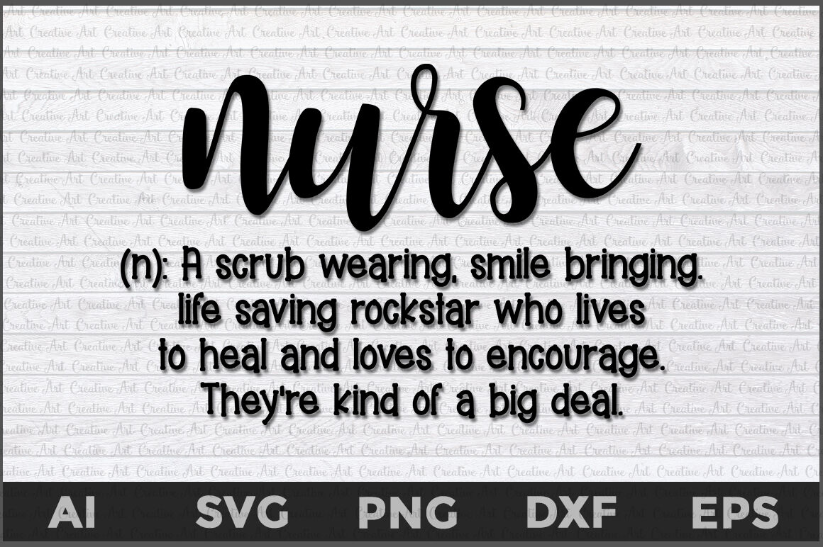 Nurse Definition Nurse Definition Svg Nurse Svg By Creative Art Thehungryjpeg Com