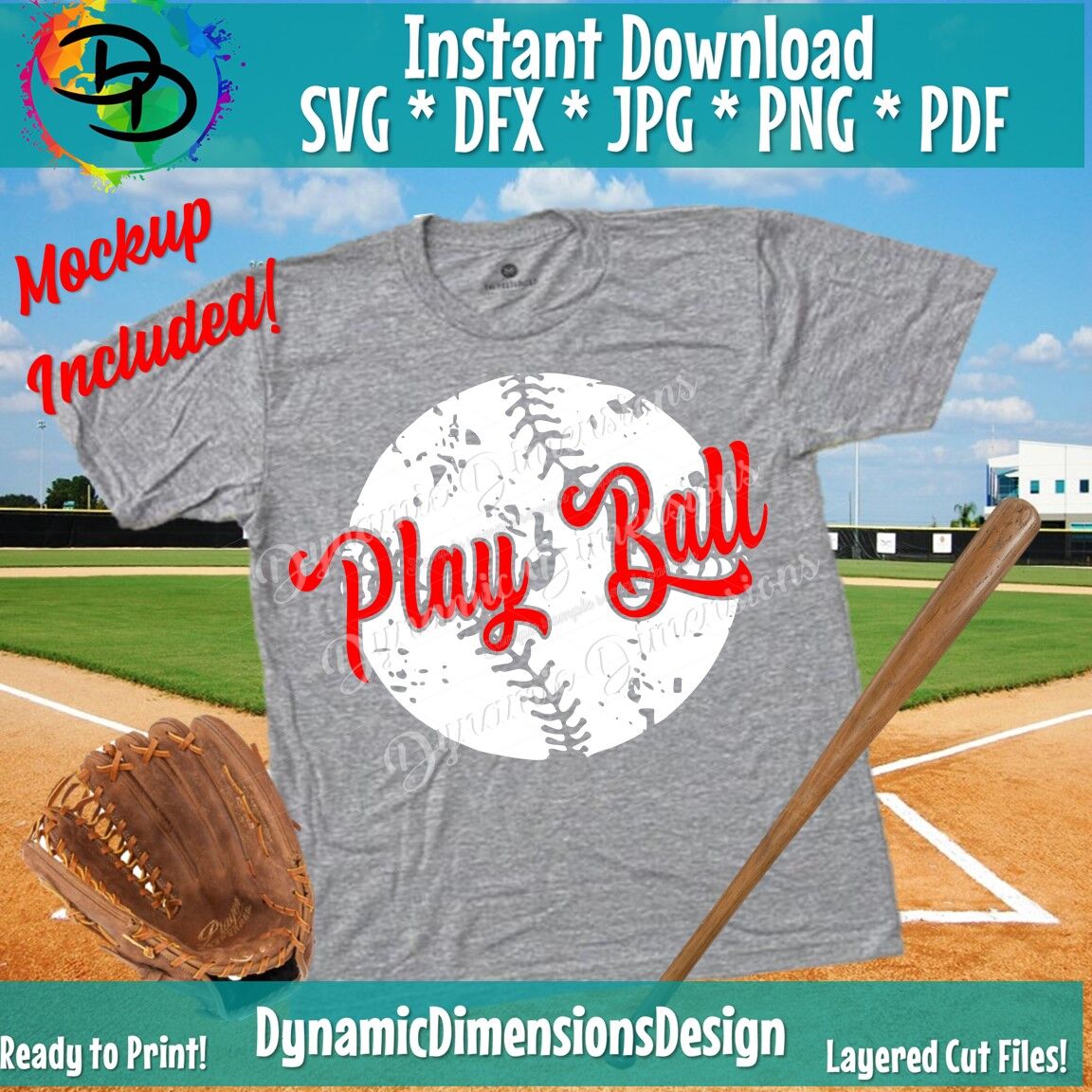 Play Ball Svg Baseball Svg Baseball Mom Svg Shirt Distressed Svg By Dynamic Dimensions Thehungryjpeg Com
