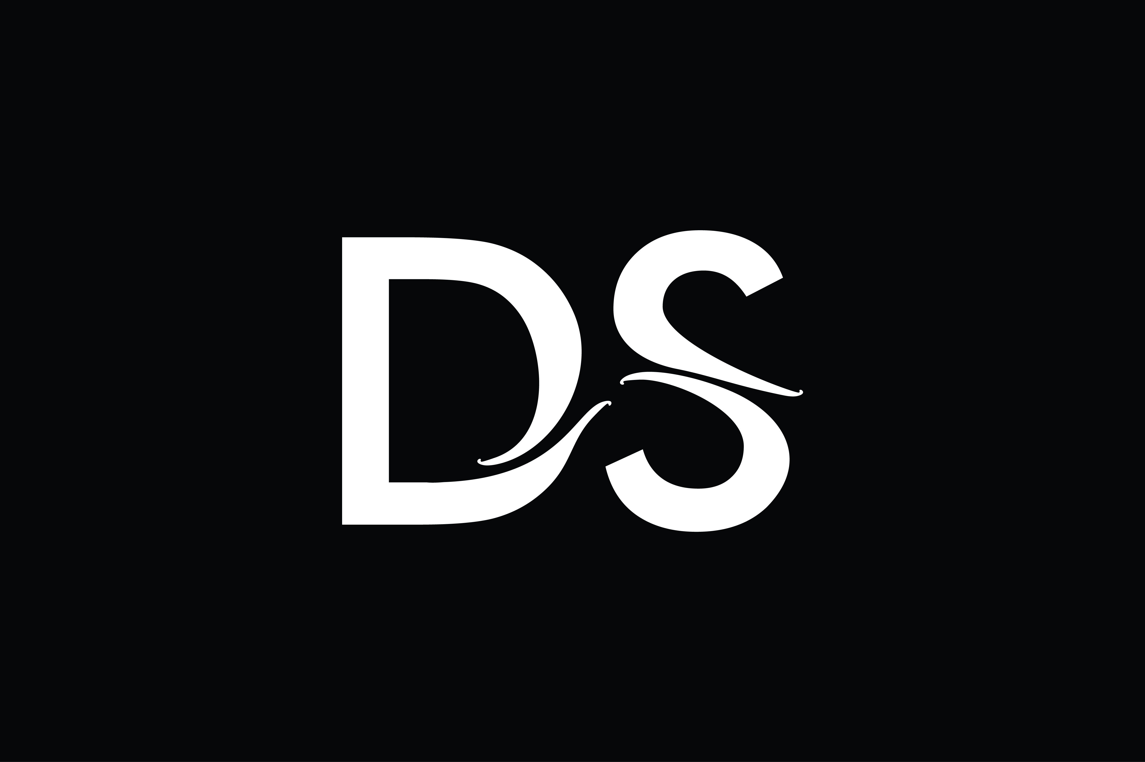 DS Monogram Logo design By Vectorseller | TheHungryJPEG.com