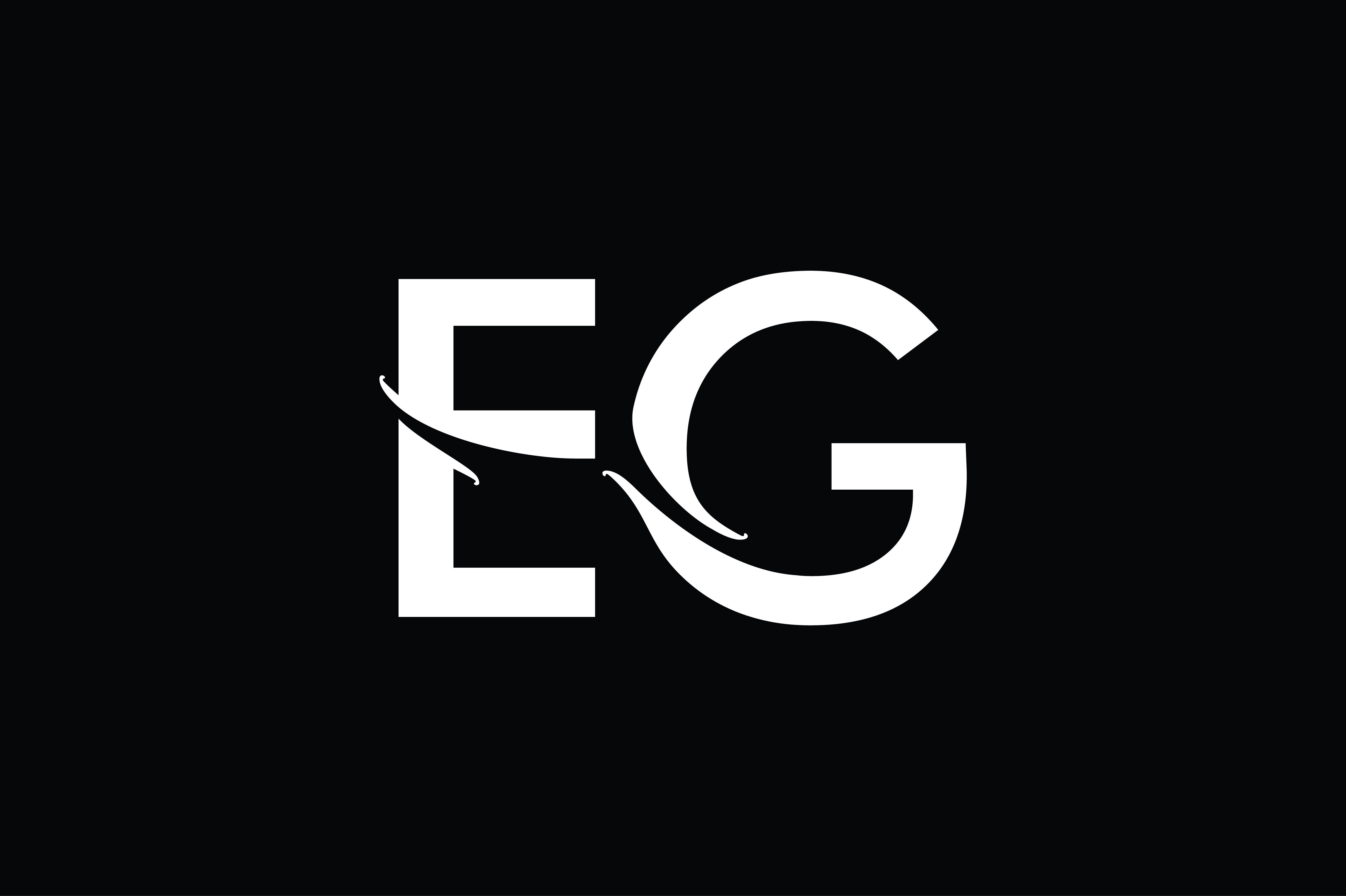 EG Monogram Logo Design By Vectorseller | TheHungryJPEG.com