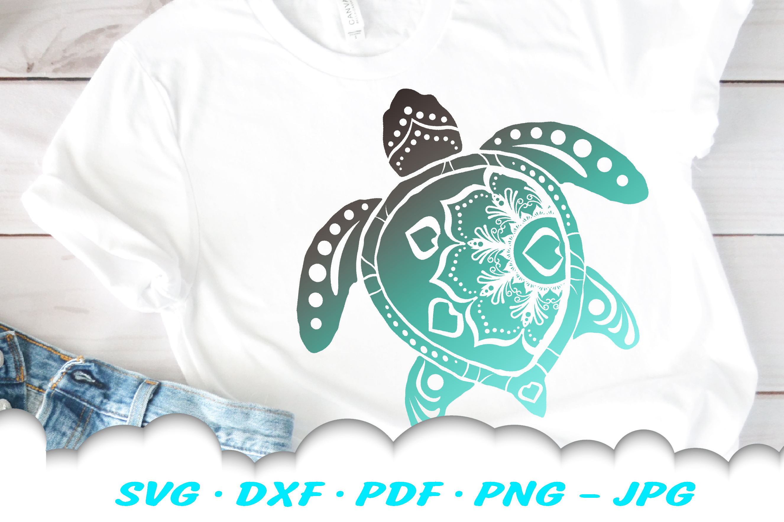 Download Mandala Sea Turtle Svg Dxf Cut Files Bundle By Cloud9designsvg Thehungryjpeg Com