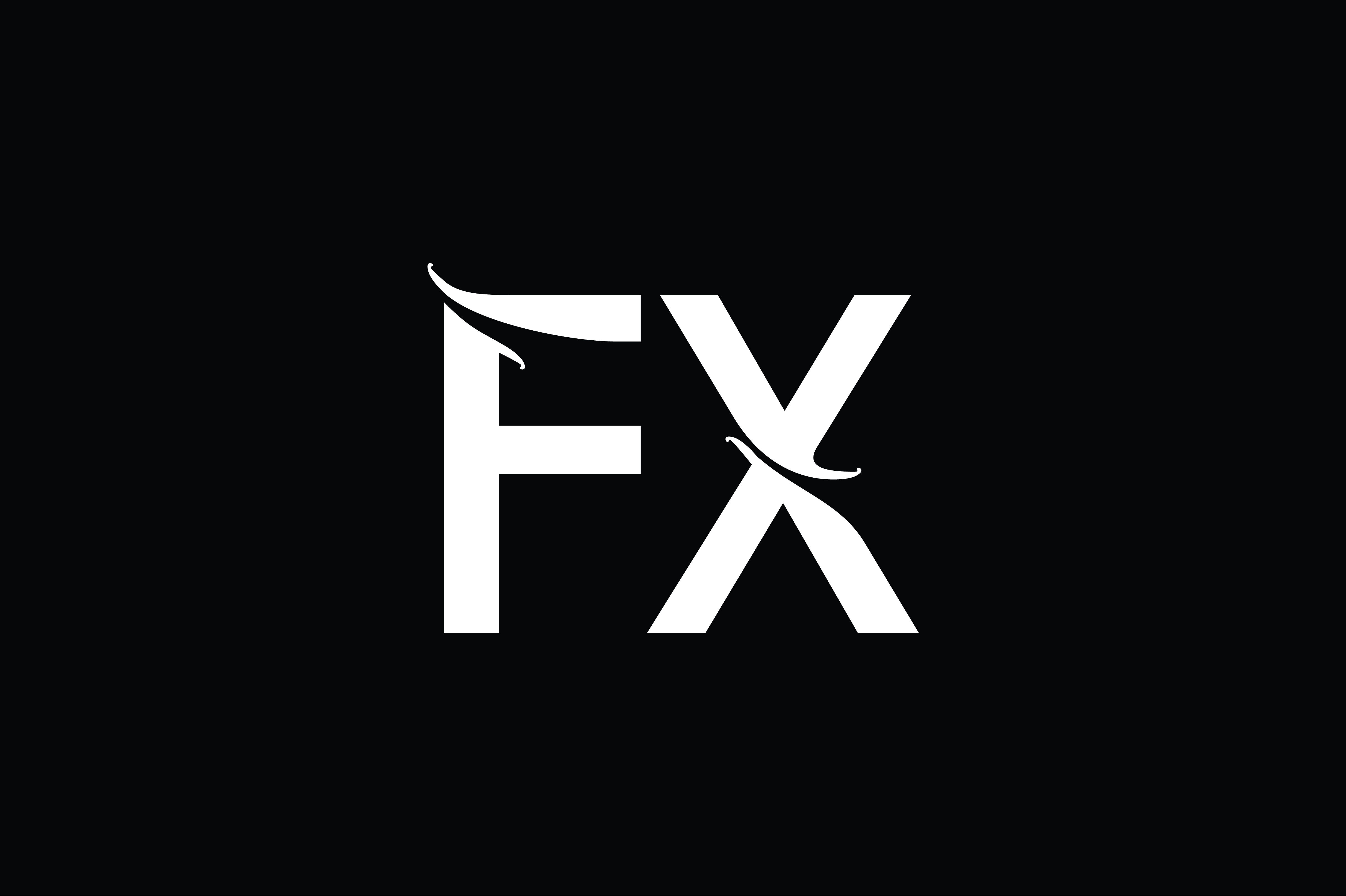 FX Monogram Logo Design By Vectorseller