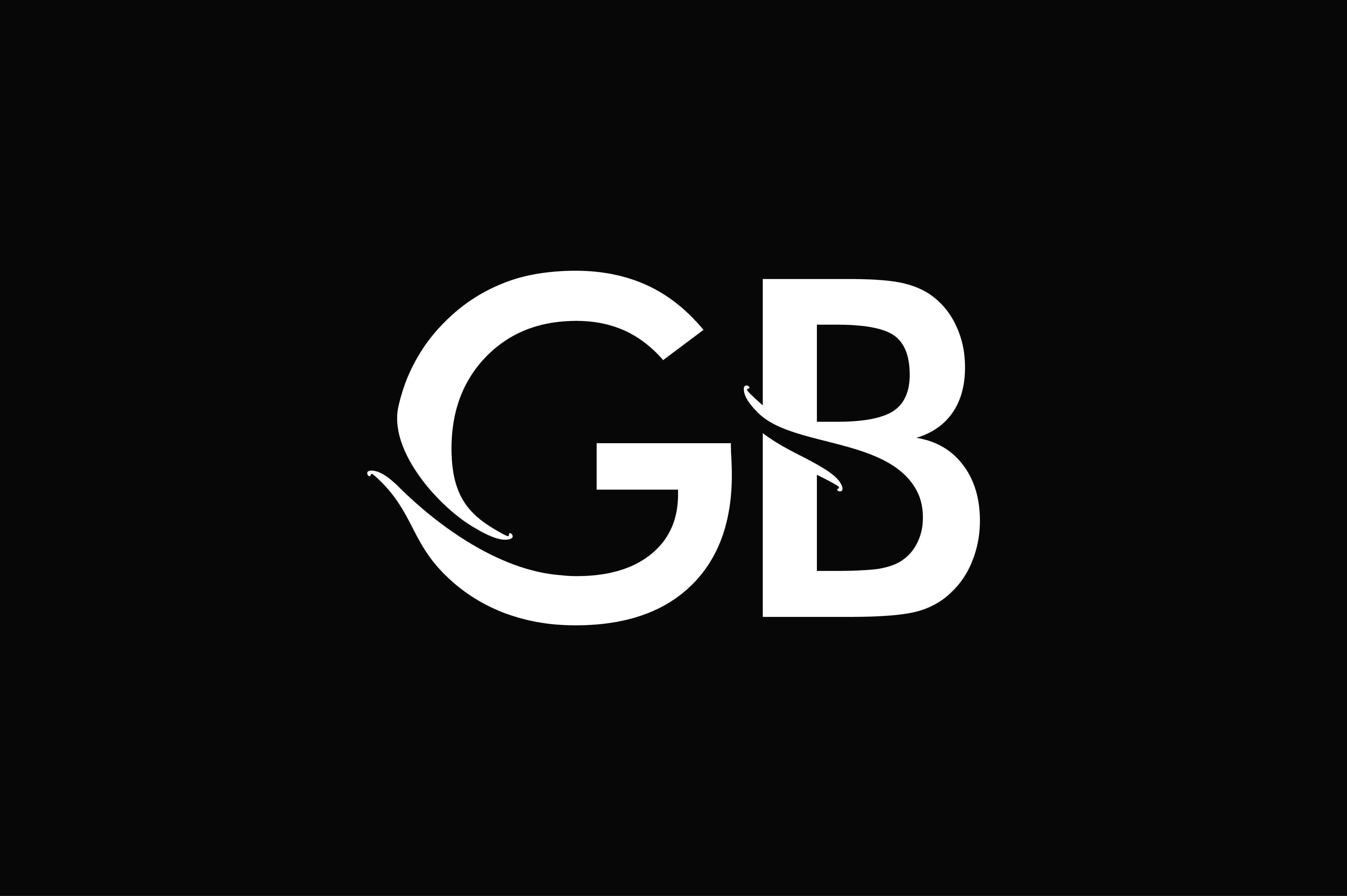 GB Monogram Logo Design By Vectorseller | TheHungryJPEG.com