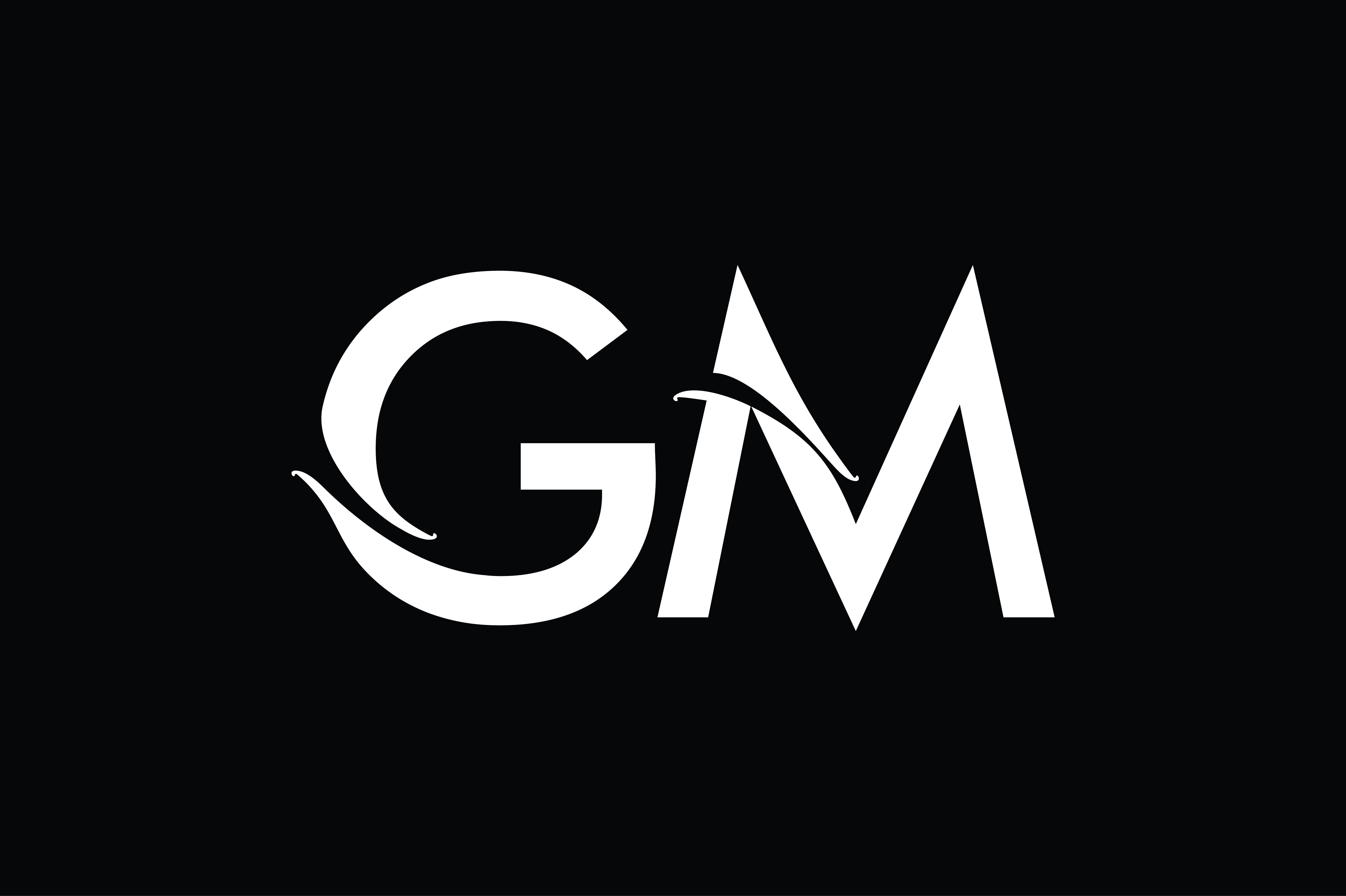 GM Monogram Logo Design By Vectorseller