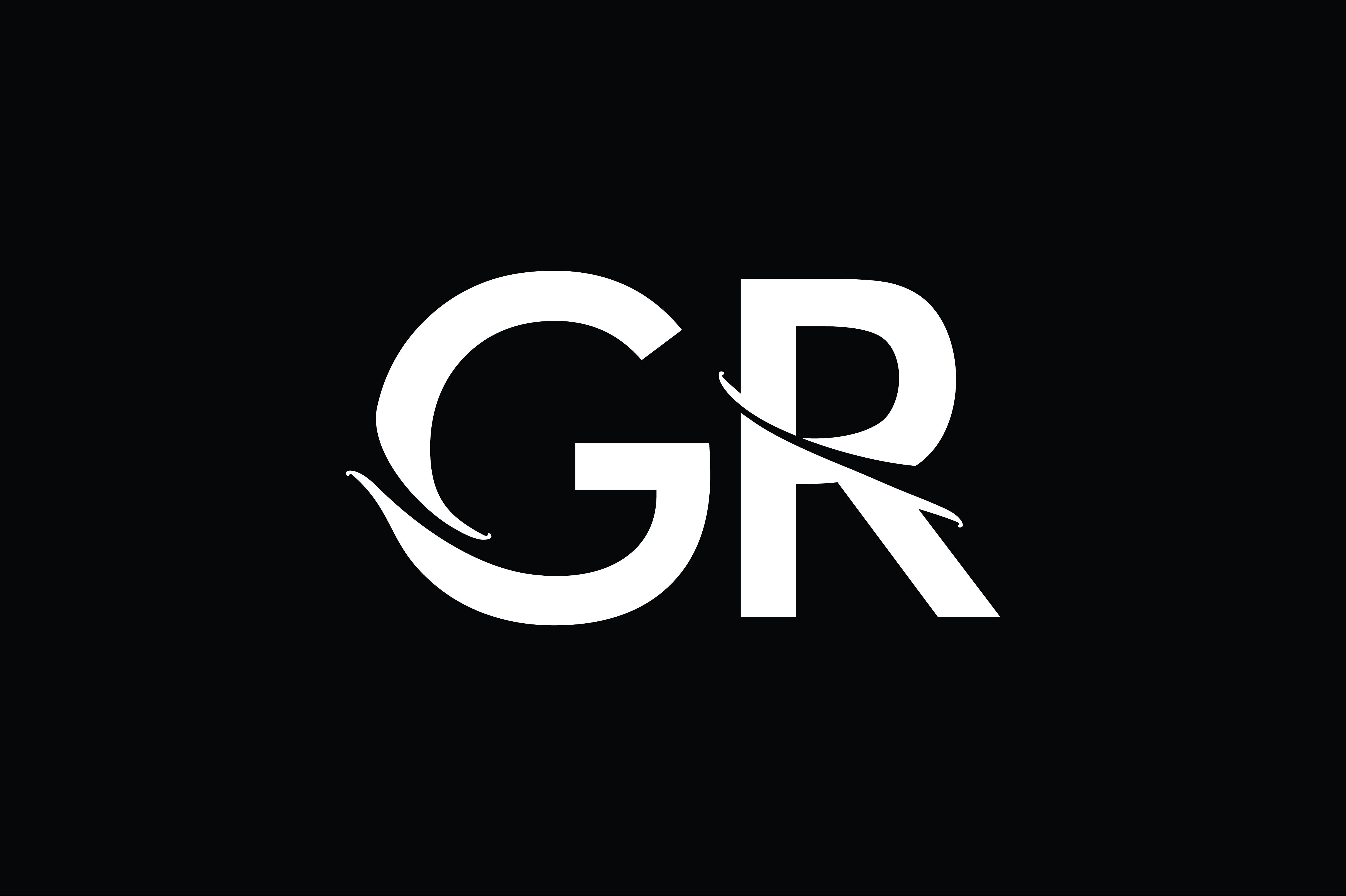 Gr Monogram Logo Design By Vectorseller Thehungryjpeg Com