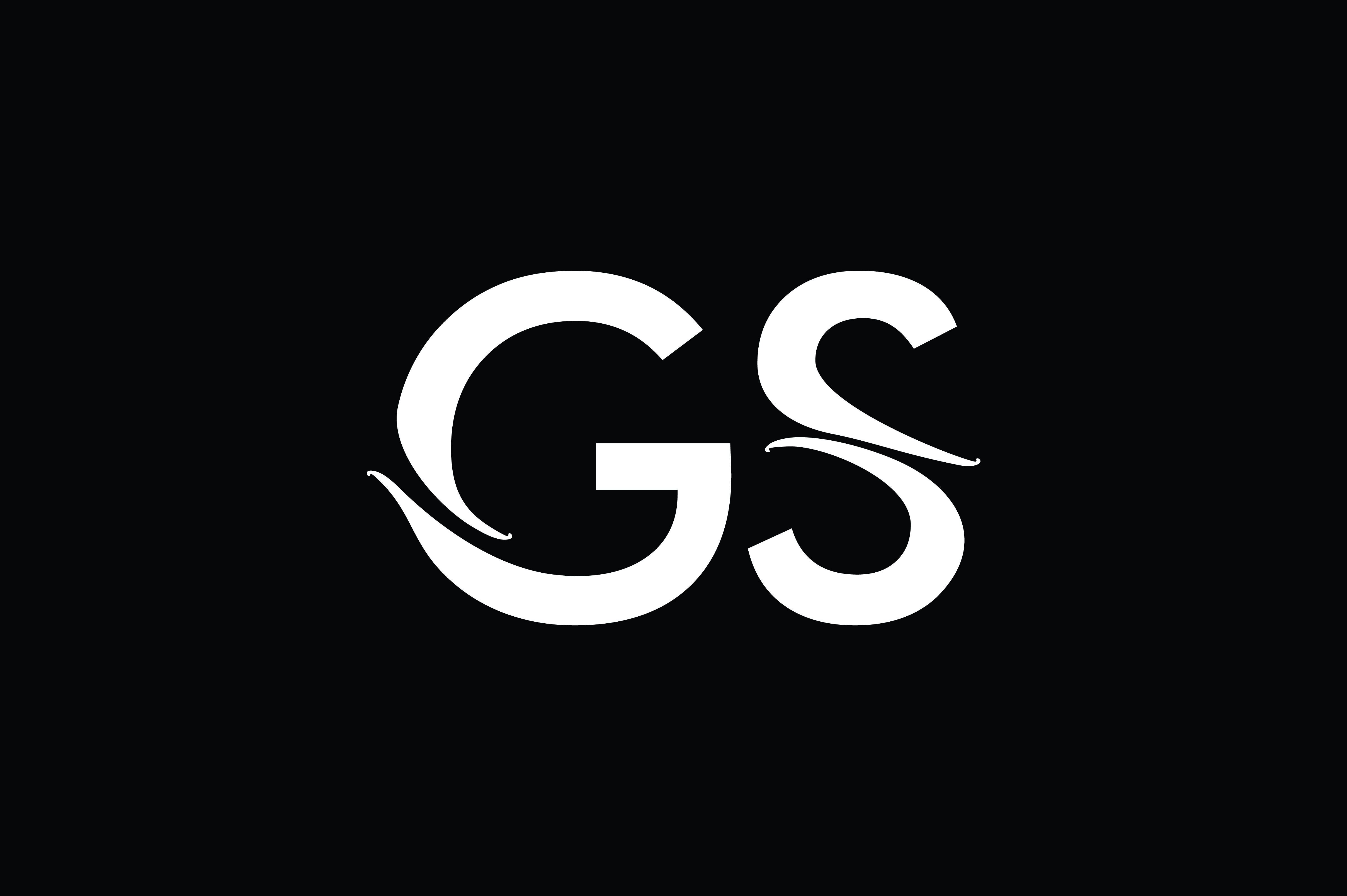 GS Monogram Logo Design By Vectorseller | TheHungryJPEG