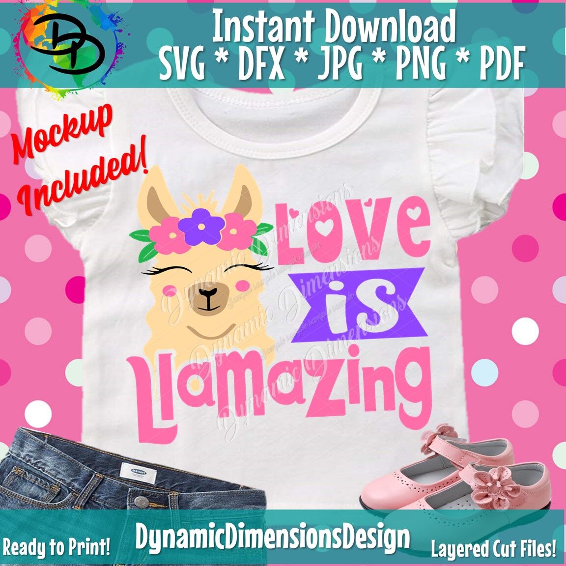 Download Love Llama Svg - Layered SVG Cut File