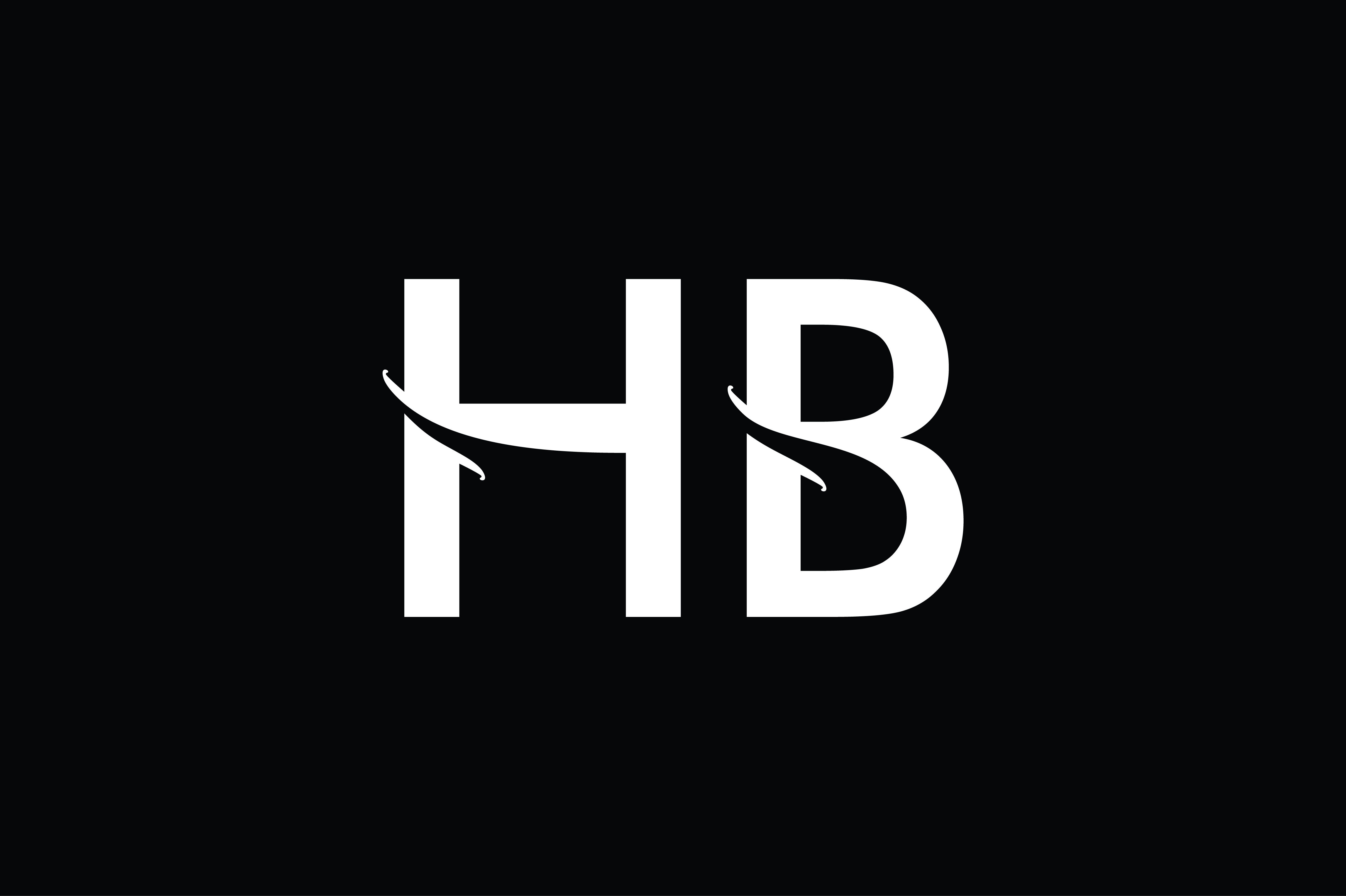 Hb Monogram Logo Design By Vectorseller Thehungryjpeg Com
