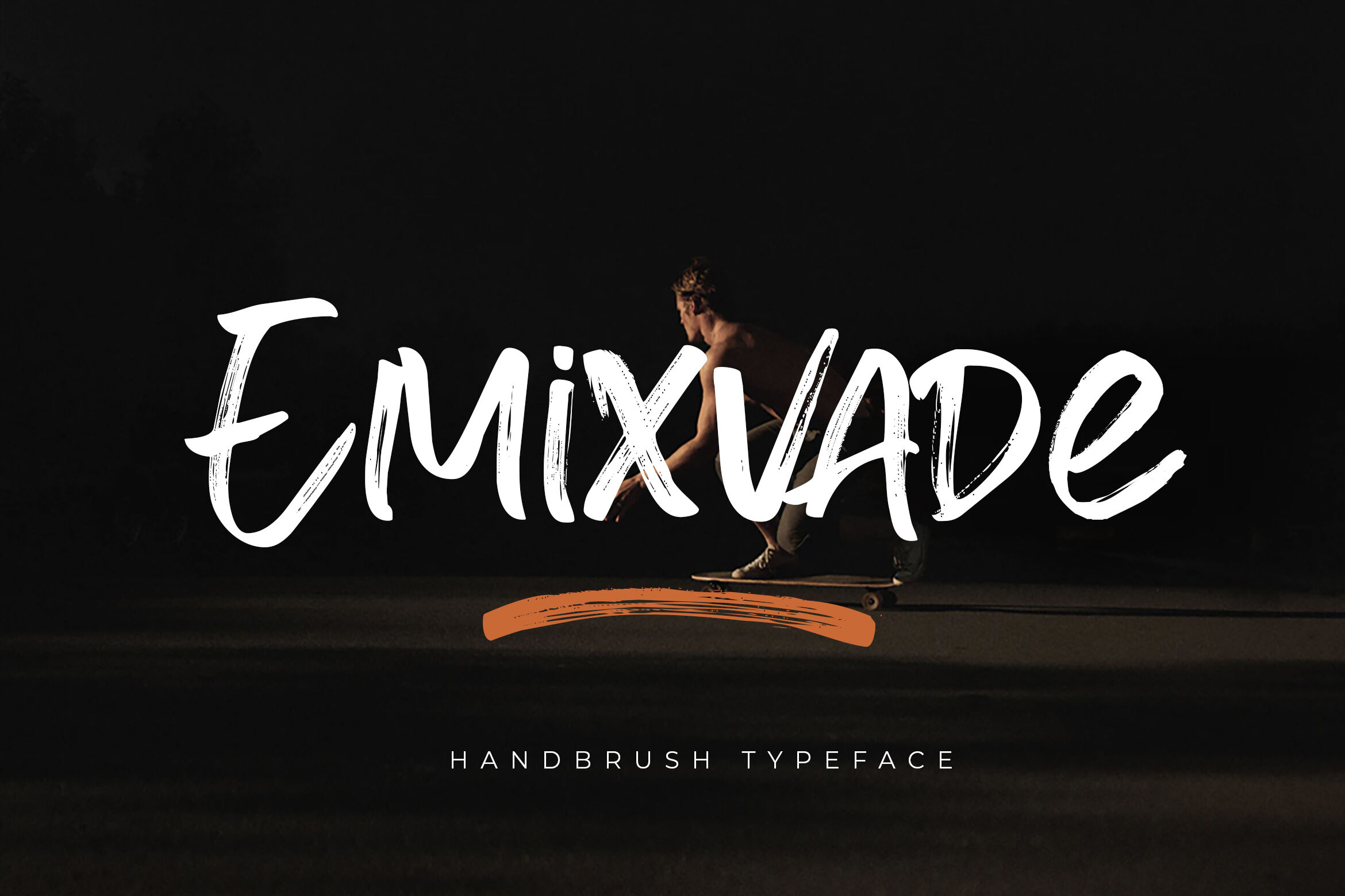 Emixvade Handbrush Font By Stringlabs Thehungryjpeg Com