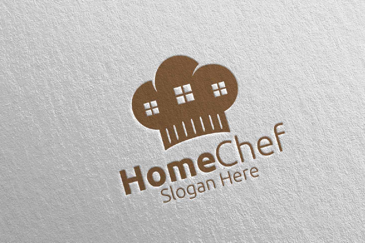 Chef Home Food Logo For Restaurant Or Cafe 30 By Denayunethj Thehungryjpeg Com