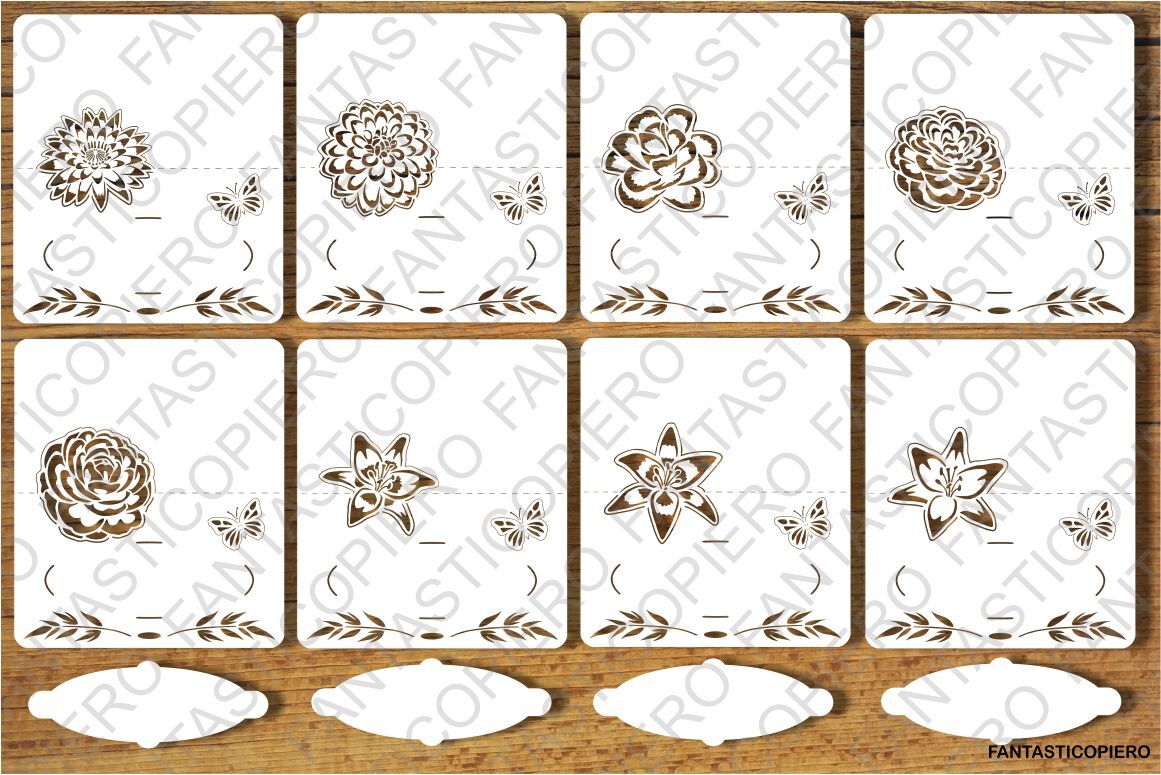 Download Place Card Svg Files For Silhouette Cameo And Cricut By Pierographicsdesign Thehungryjpeg Com