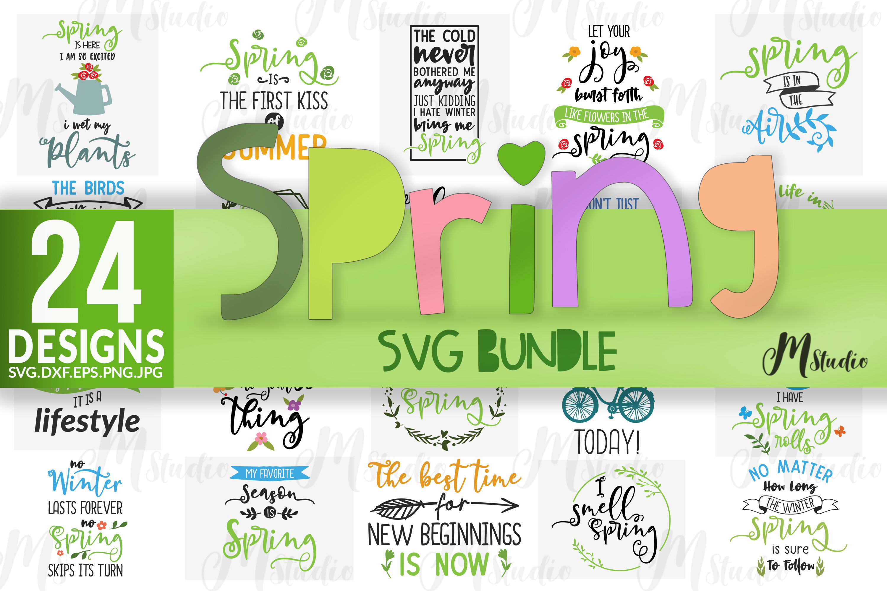 Download Spring Svg Bundle By MStudio | TheHungryJPEG.com