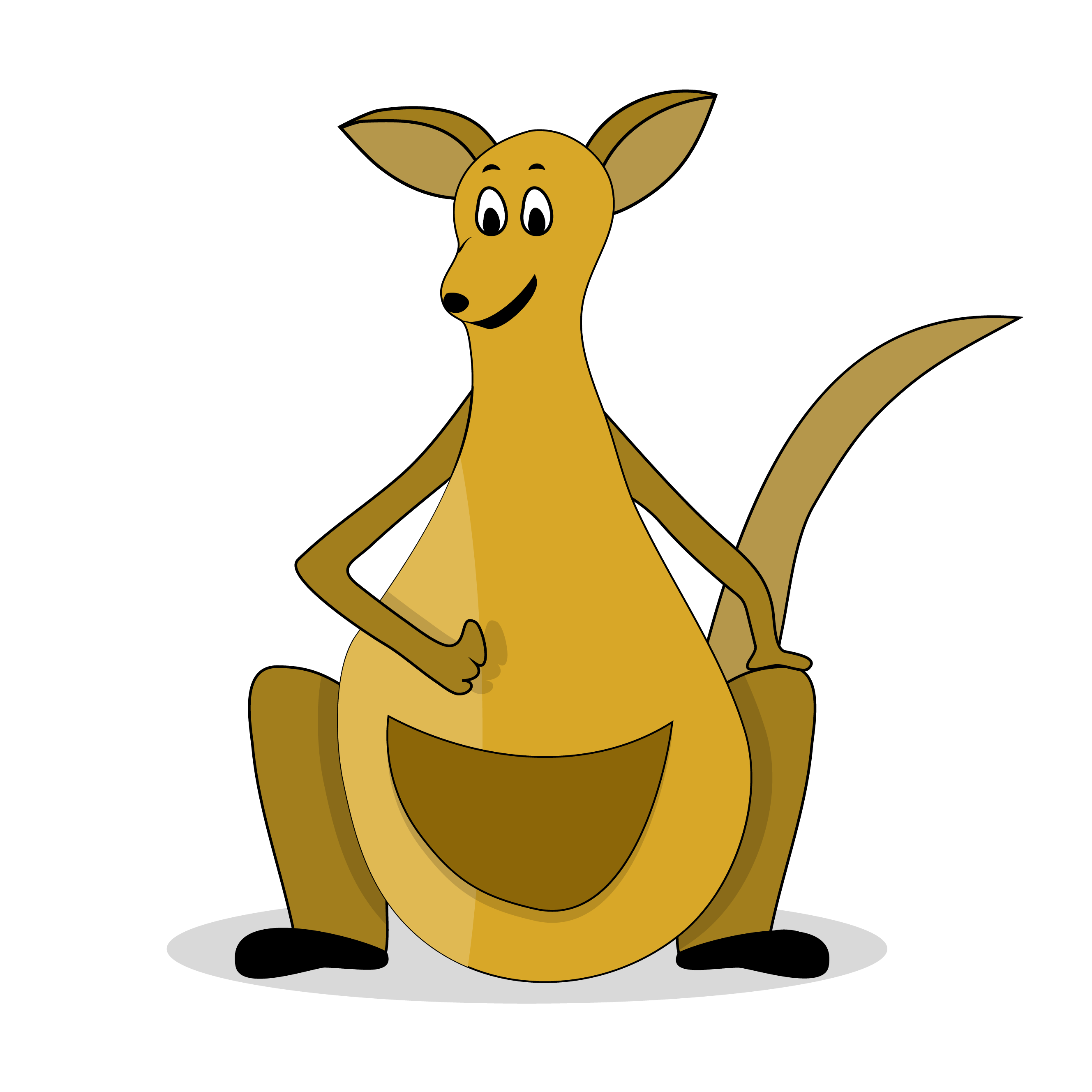 Cartoon Kangaroo (Rigged) ~ 3D Model #91001234 | Pond5