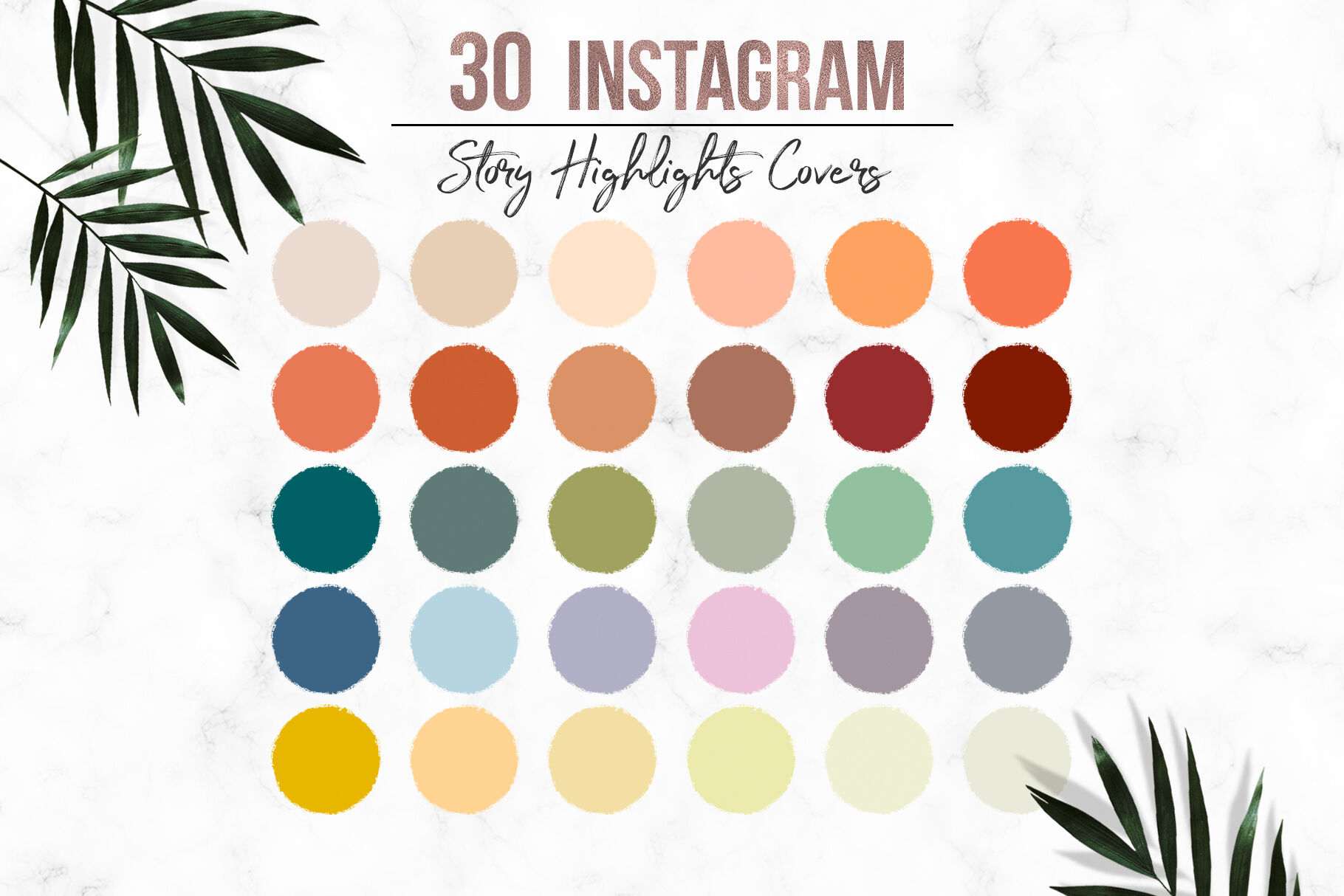 30 Watercolor Instagram Story Highlight Covers By Millaly