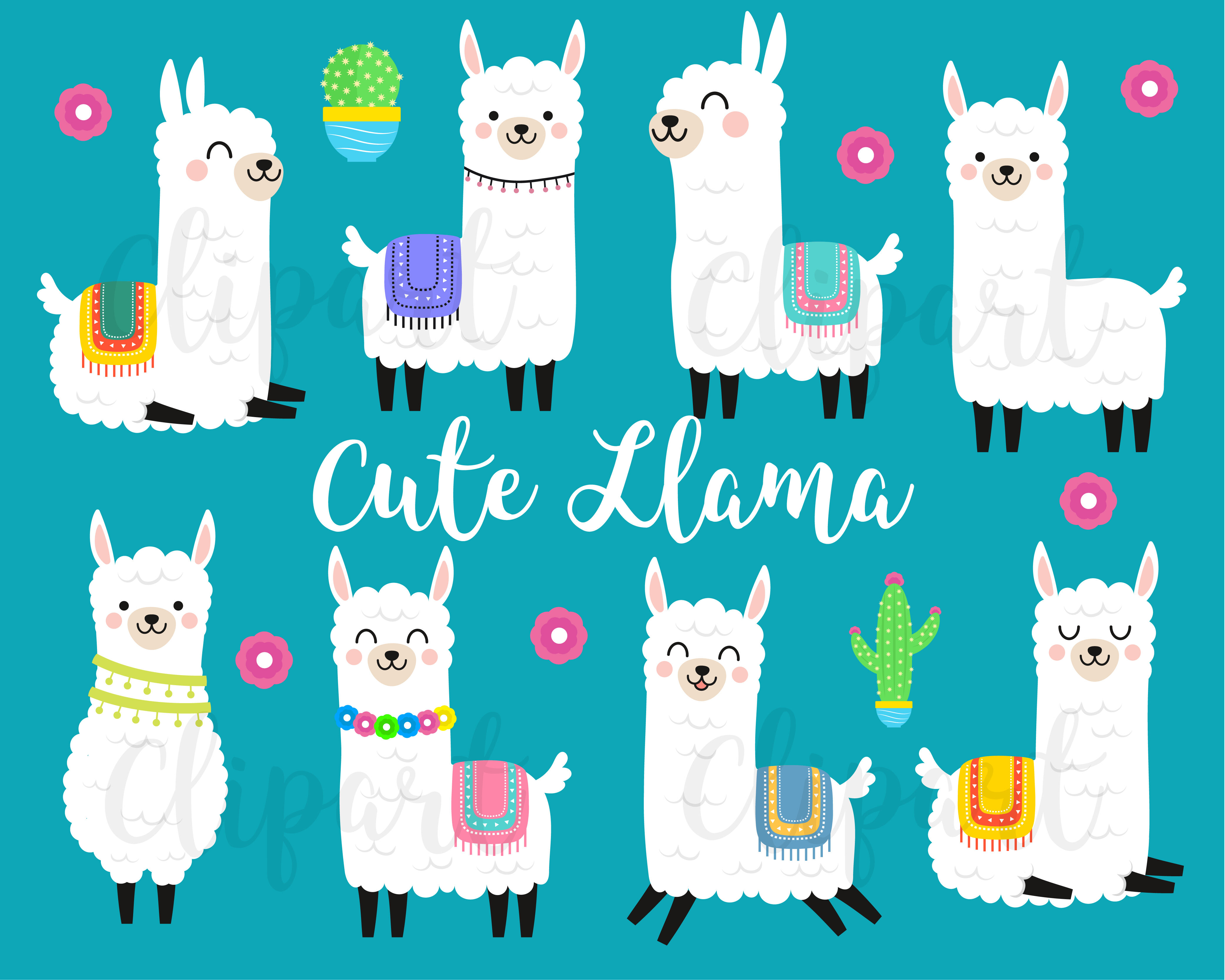 Download Llama Clipart, Llama Clip Art, Cute Kawaii Llamas, Cute ...