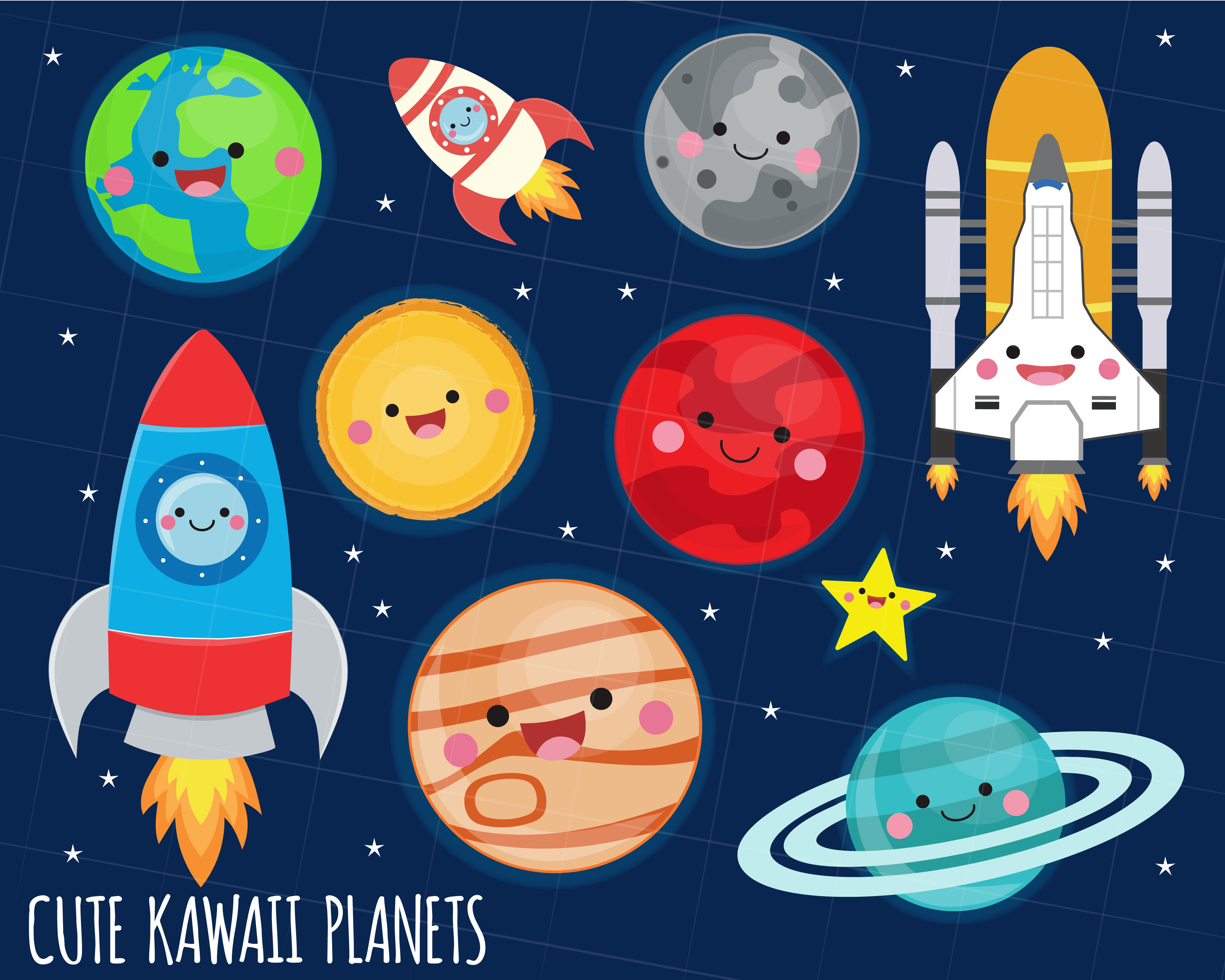 kawaii planets
