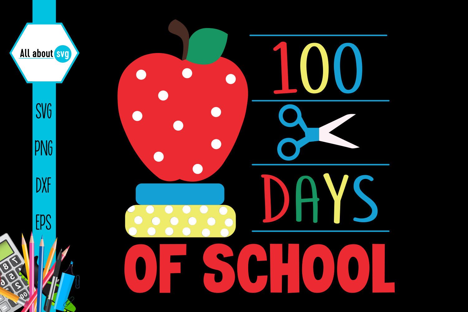 Level 100 Days Of School SVG