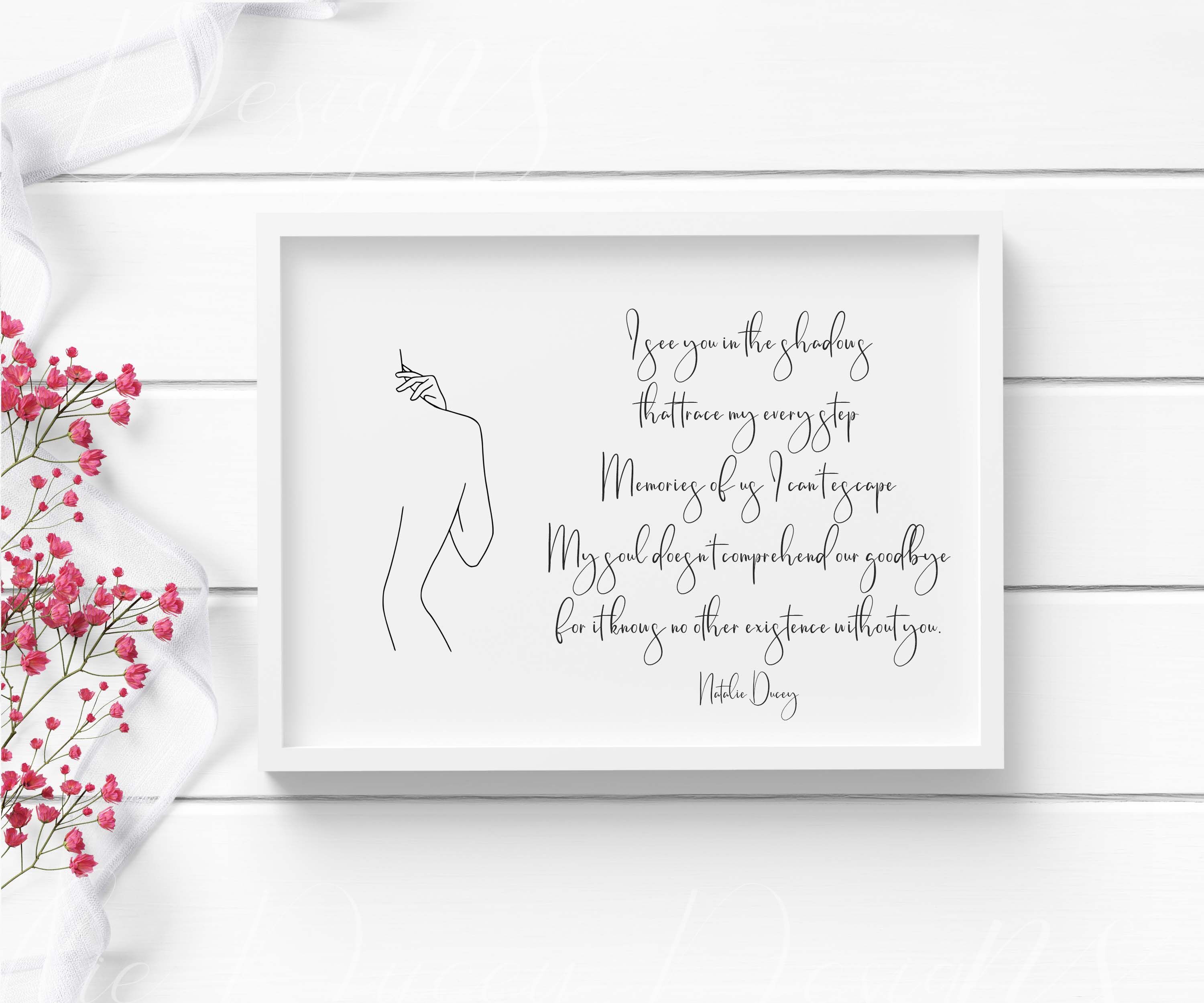 Download 5x7 White Frame Mockup With White Ribbon Red Flowers On White Wood By Natalie Ducey Graphic Design Thehungryjpeg Com PSD Mockup Templates