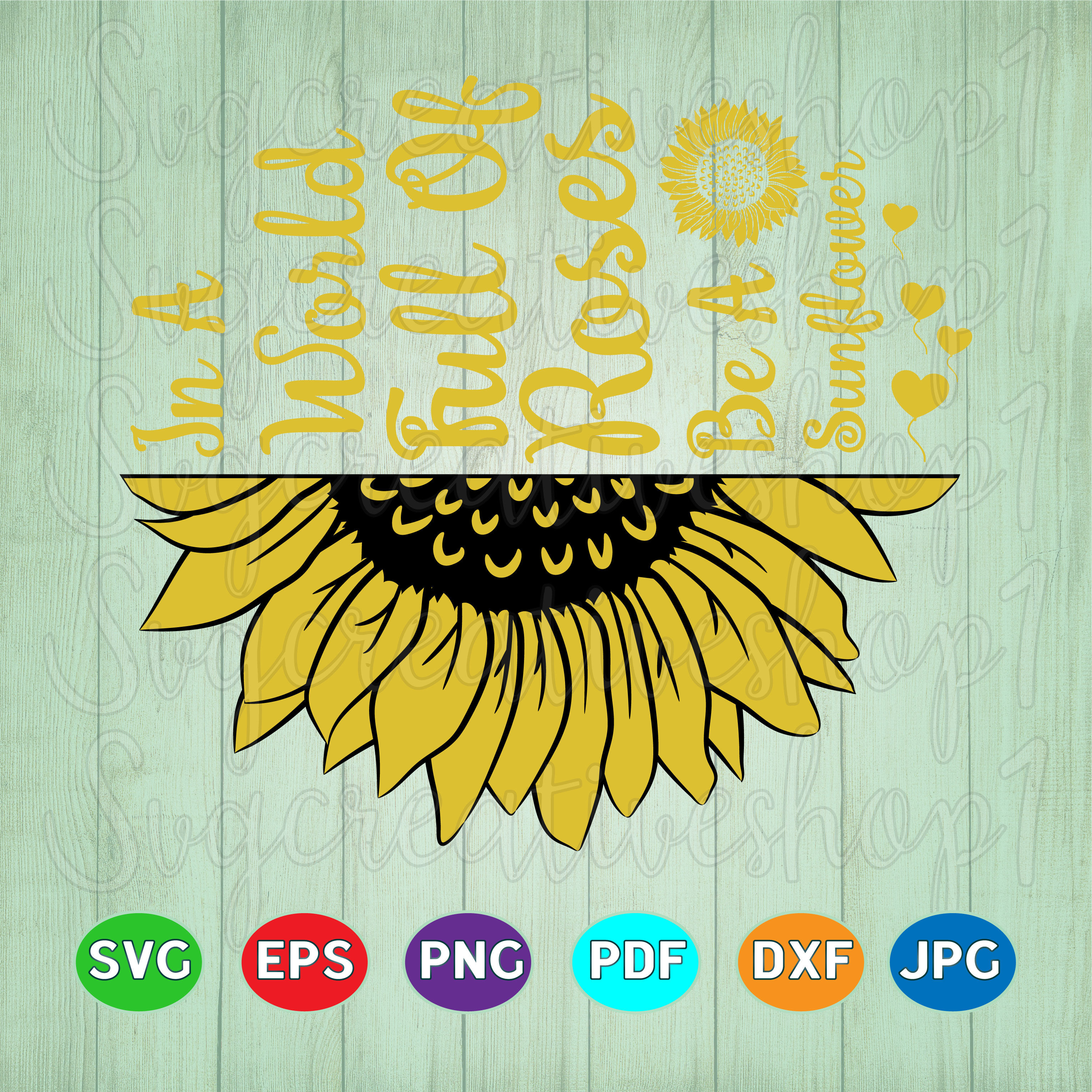 Free Free 129 Sunflower Rose Svg SVG PNG EPS DXF File