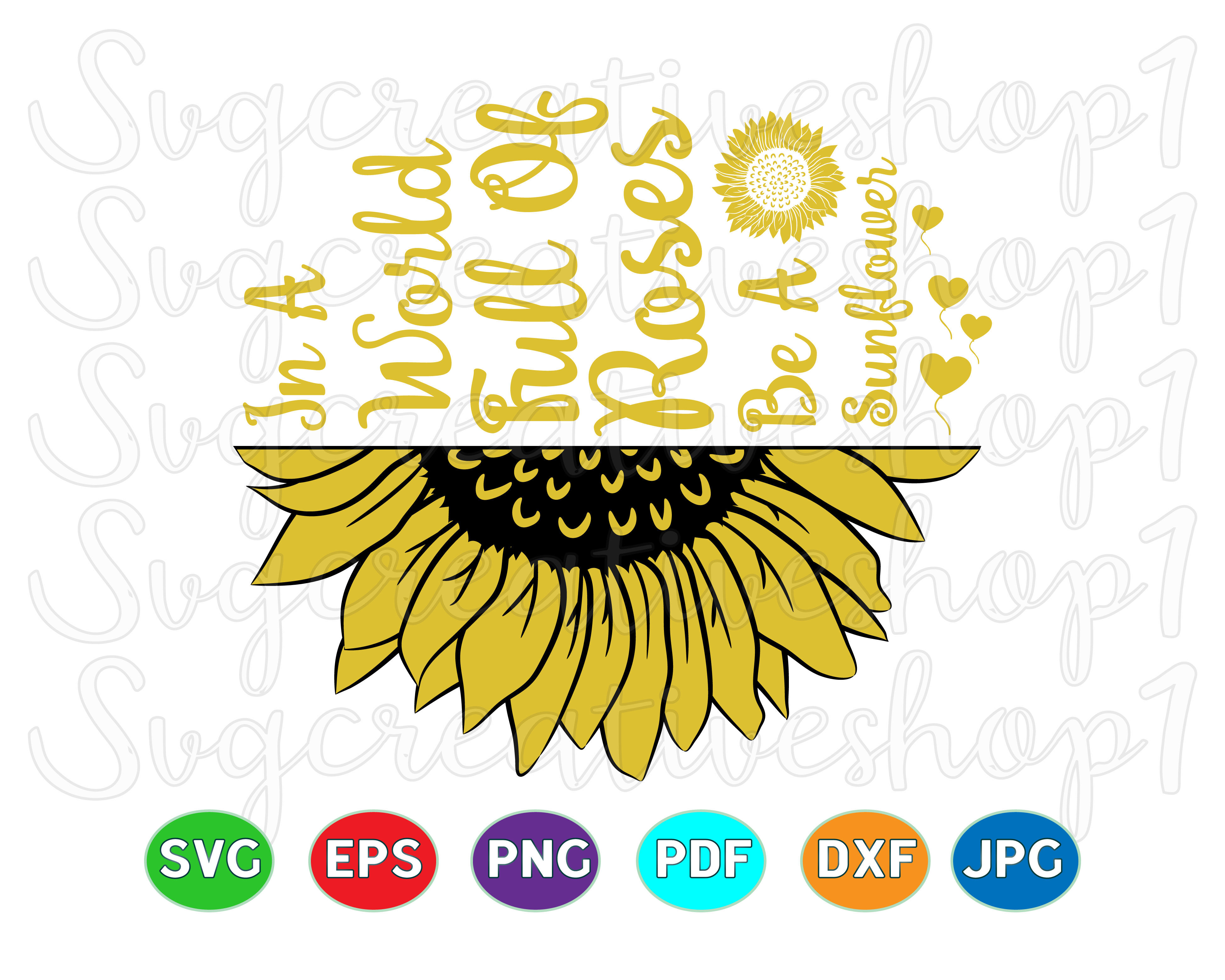 Free Free 309 Free Svg Of Sunflower SVG PNG EPS DXF File