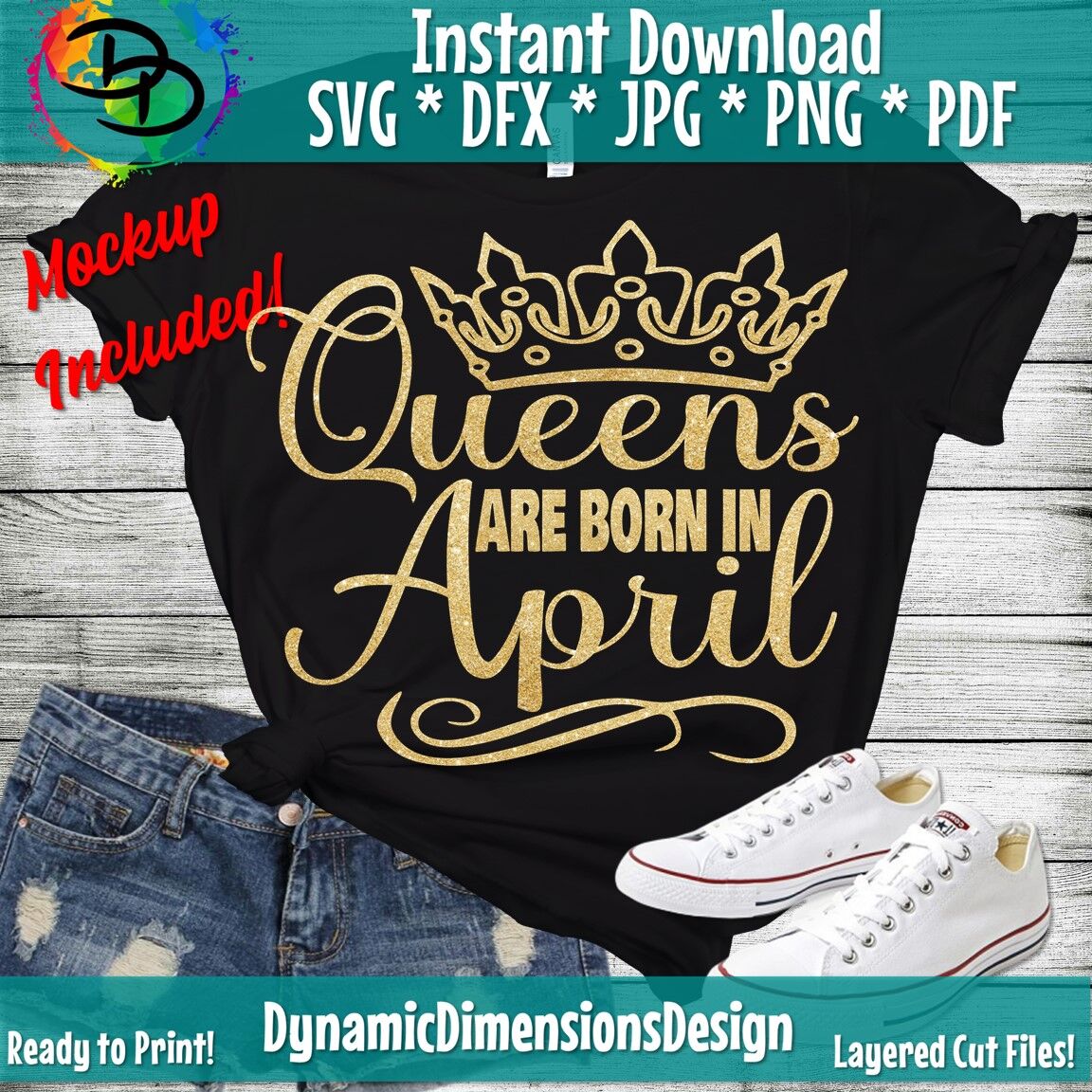 Download April girl svg, Queens are born svg, April birthday svg ...