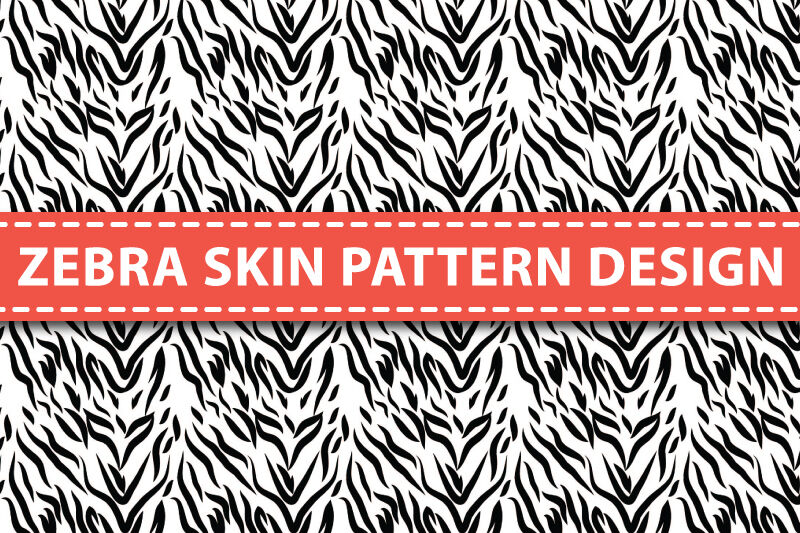 Zebra Skin pattern design By Graphics Ninja | TheHungryJPEG