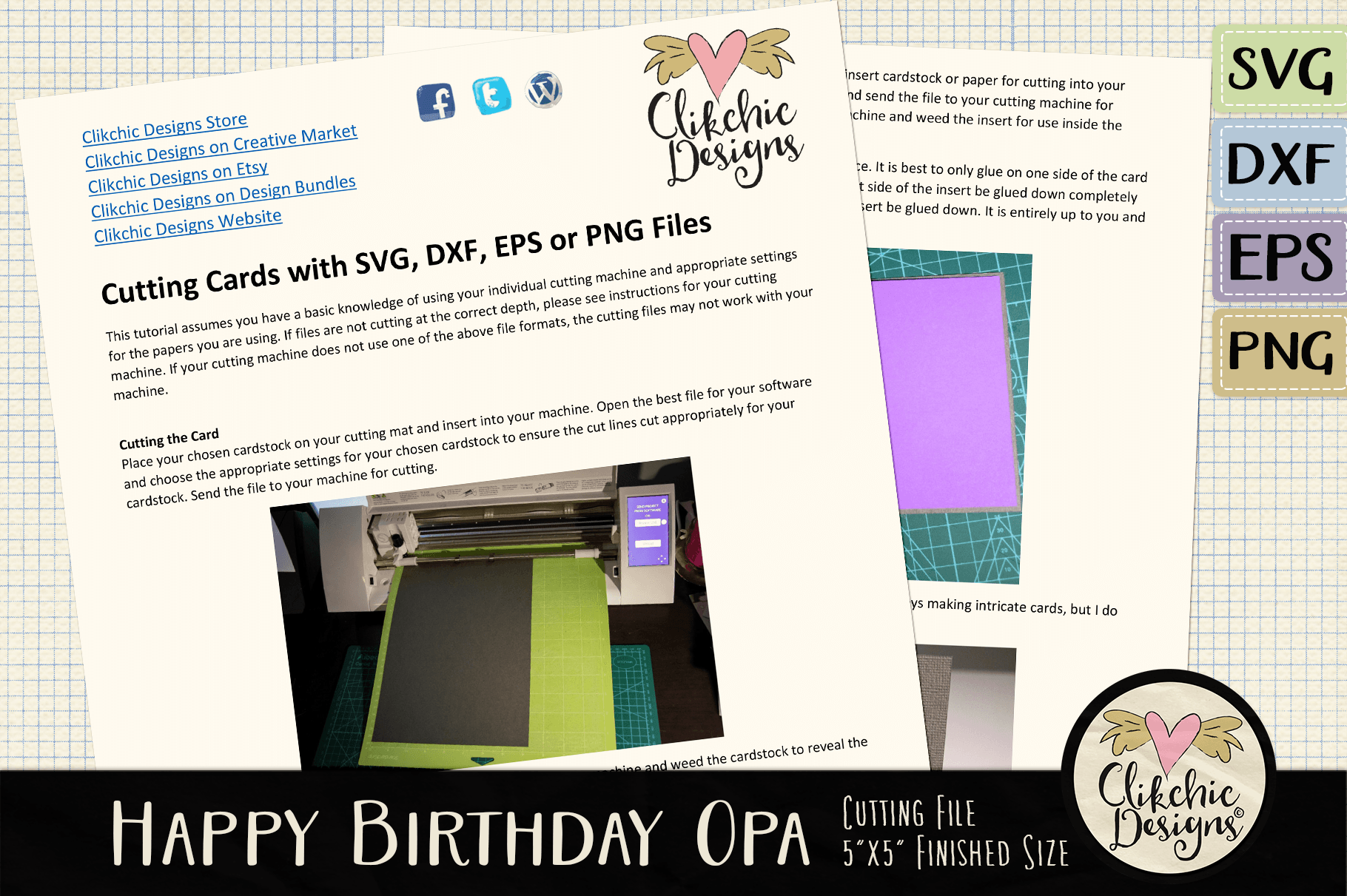 Download Happy Birthday Opa Card SVG Cutting File By Clikchic ...