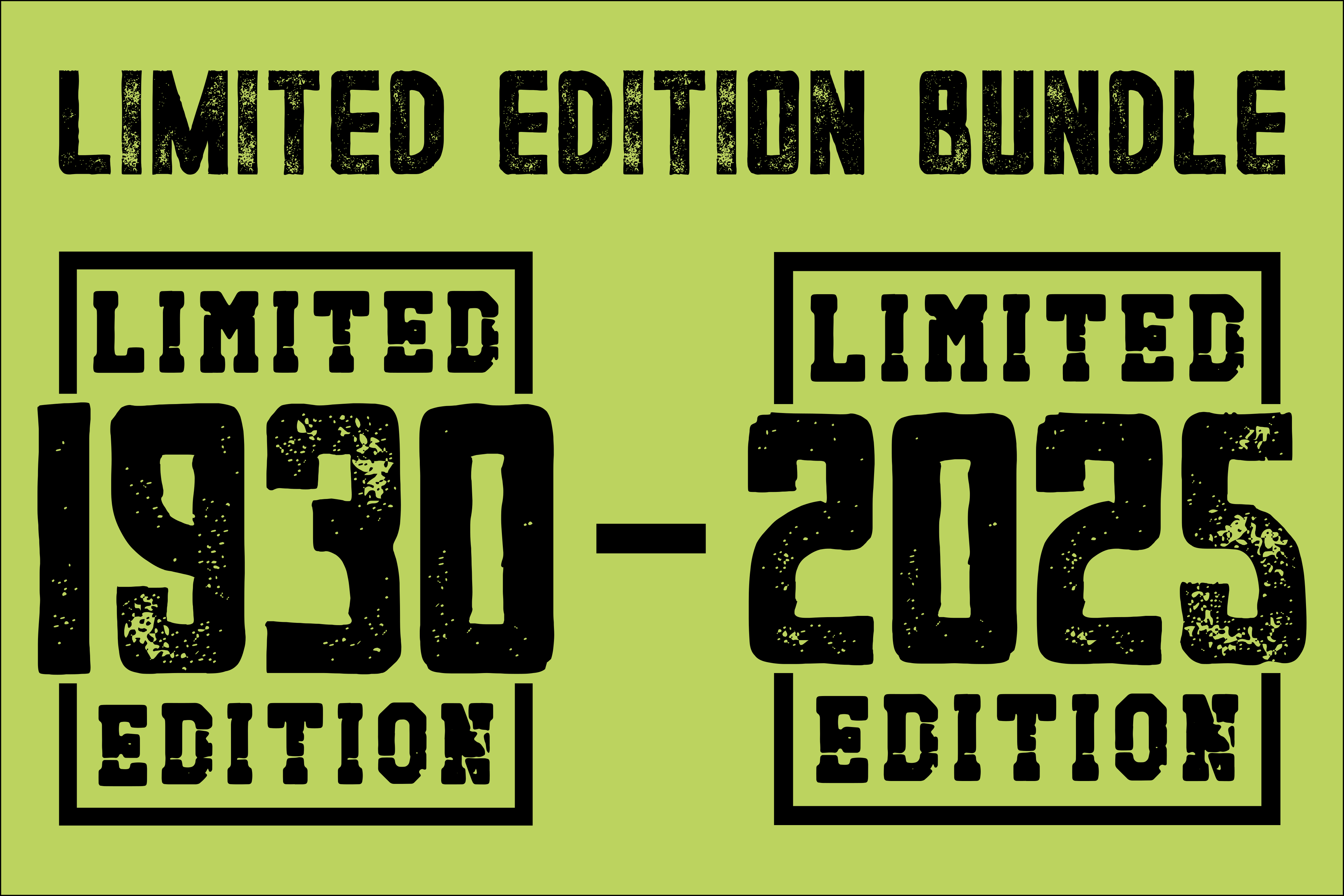 19302025 Distressed Limited Edition Bundle By colorsplash