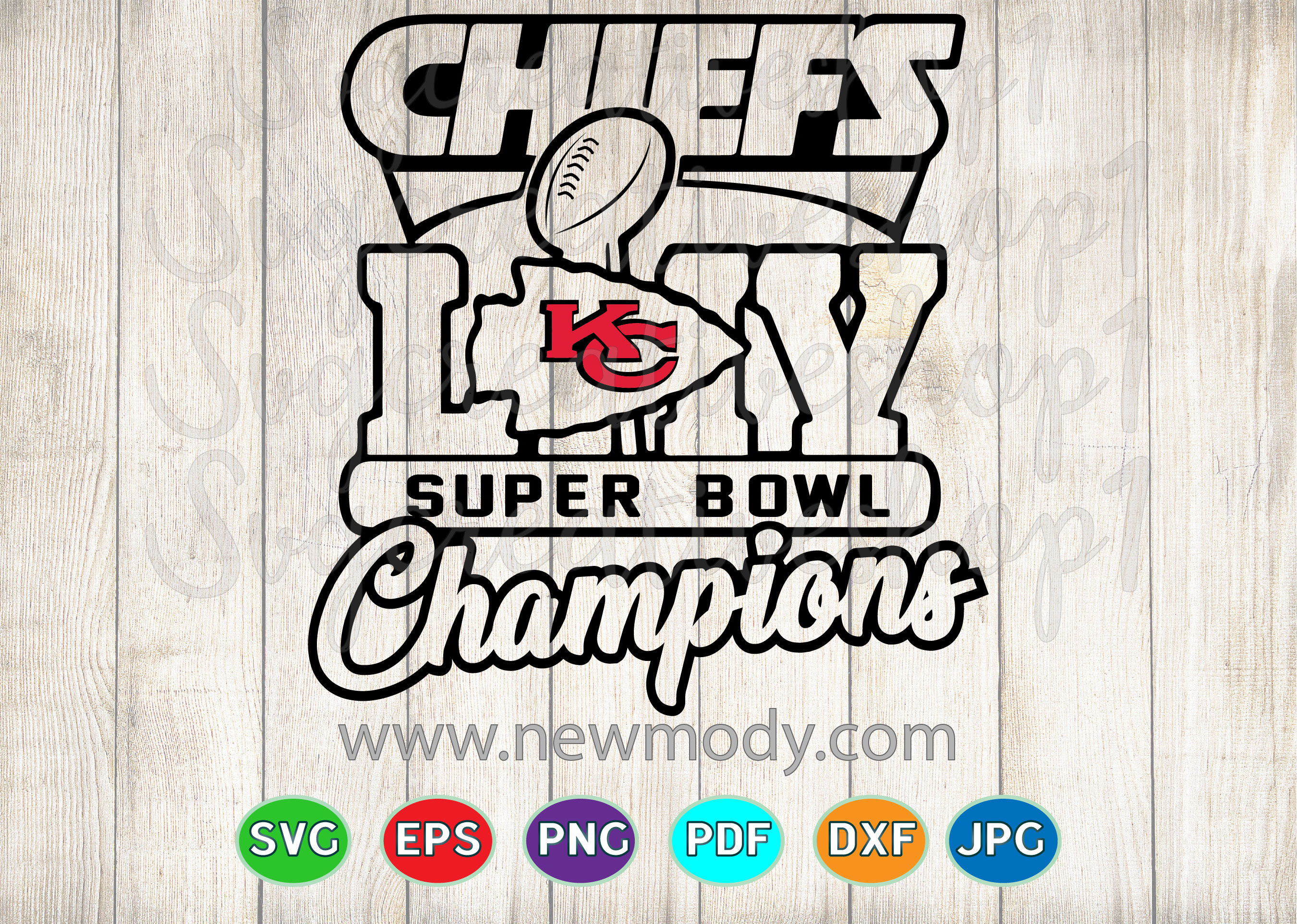 Super Bowl SVG - Chiefs Super Bowl 54 LIV Champions SVG By AmittaArt