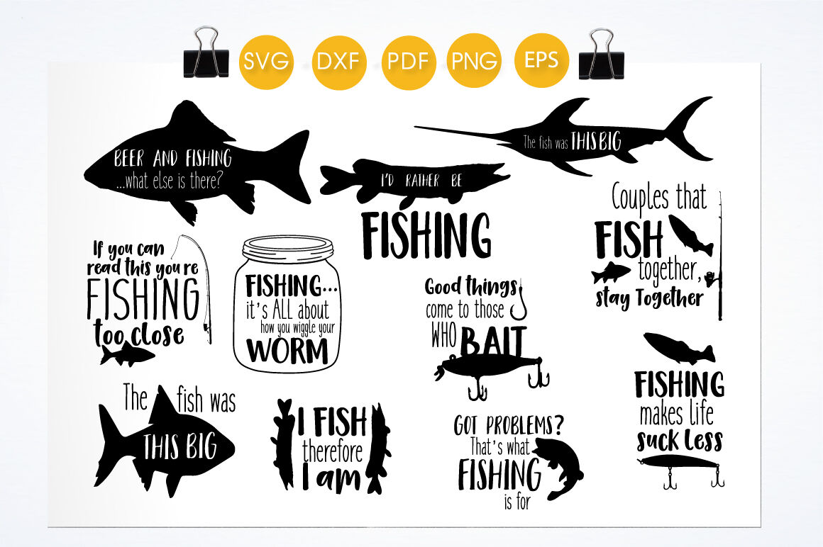 Download Fishing Svg Bundle Cutting Files Svg Dxf Pdf Eps Png By Prettycuttables Thehungryjpeg Com