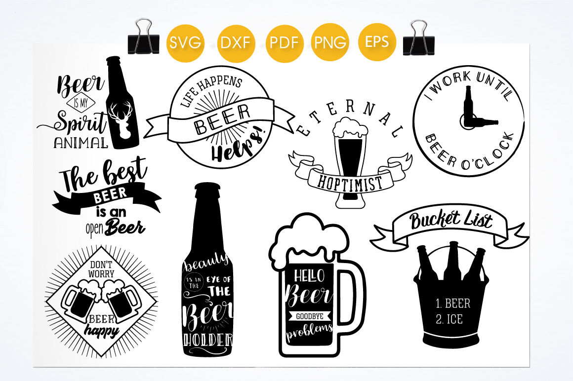 Cameo Beer Makes Me Happy Cricut Cutting File Not So Much SVG You Kits