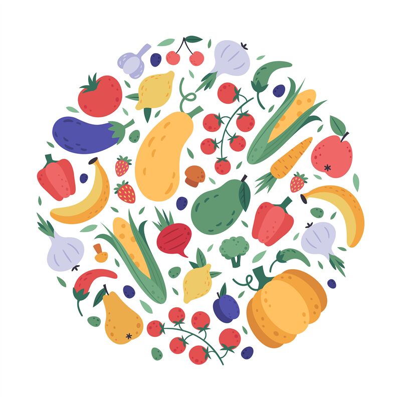 Vegetables. vector illustration © ddraw (#4483315)