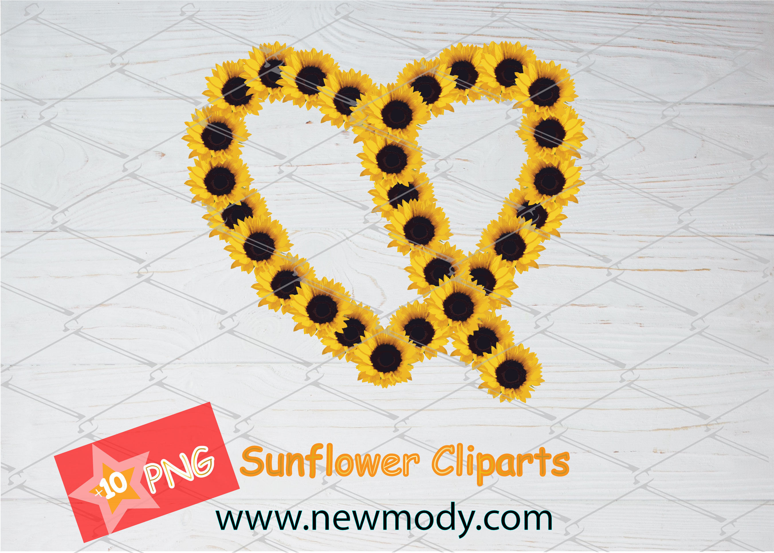 Download Sunflower Clipart Bundle - Set of Sunflower PNG ...
