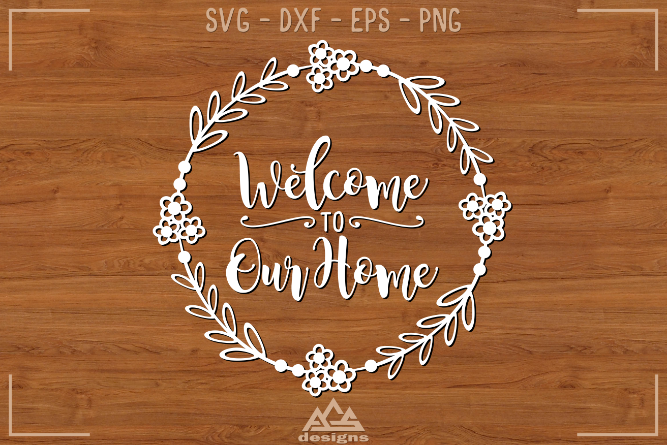 Download Flower Wreath Family Name Svg Design By Agsdesign Thehungryjpeg Com
