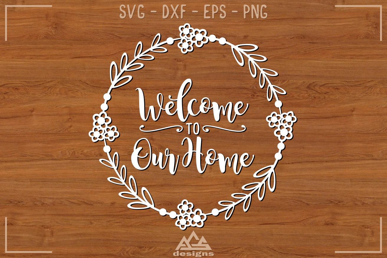 Flower Wreath Family Name Svg Design By AgsDesign ...