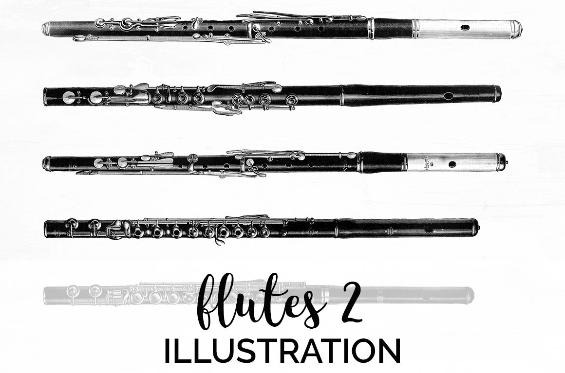 new flutes clip art