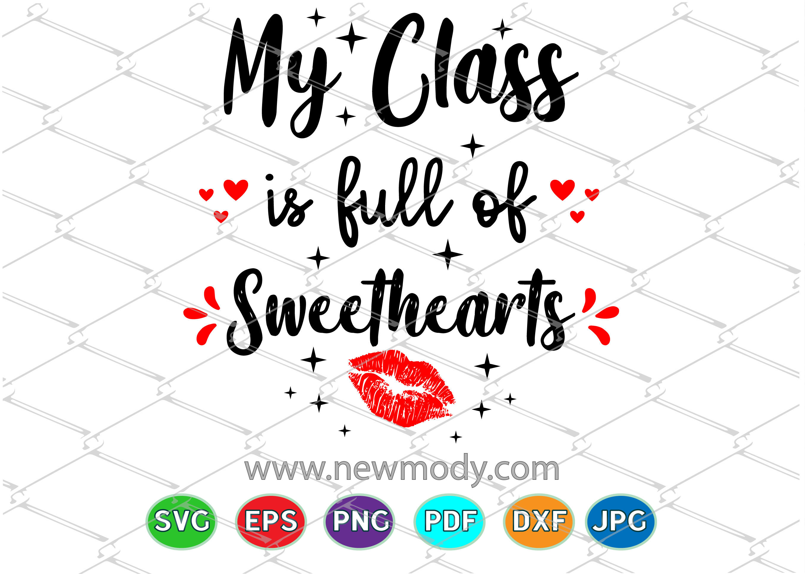Class Is Full of Sweethearts SVG- Valentine's Day Cut File- Teacher SV ...