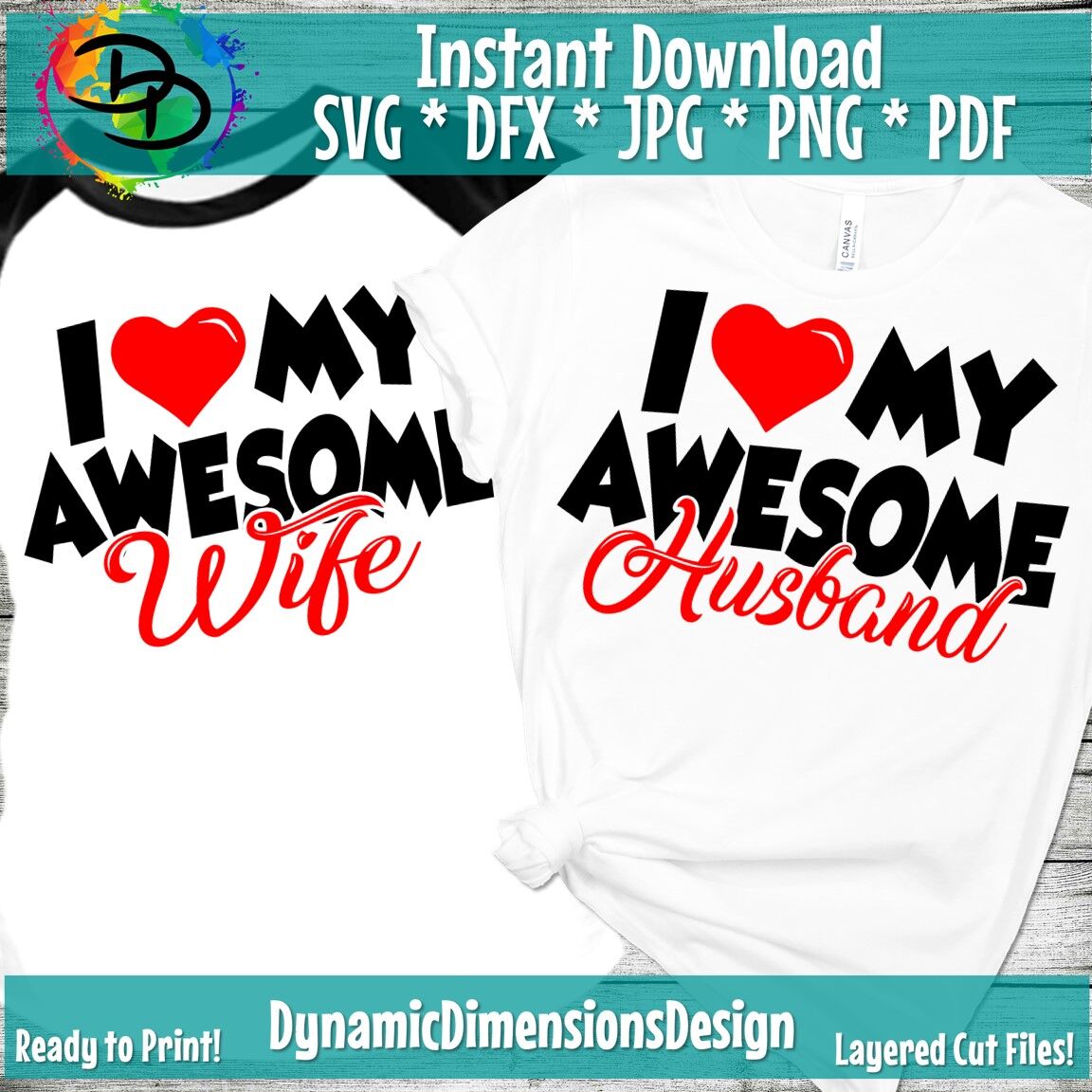Download Awesome Husband SVG, I Love My Wife SVG, Love my Wife SVG ...