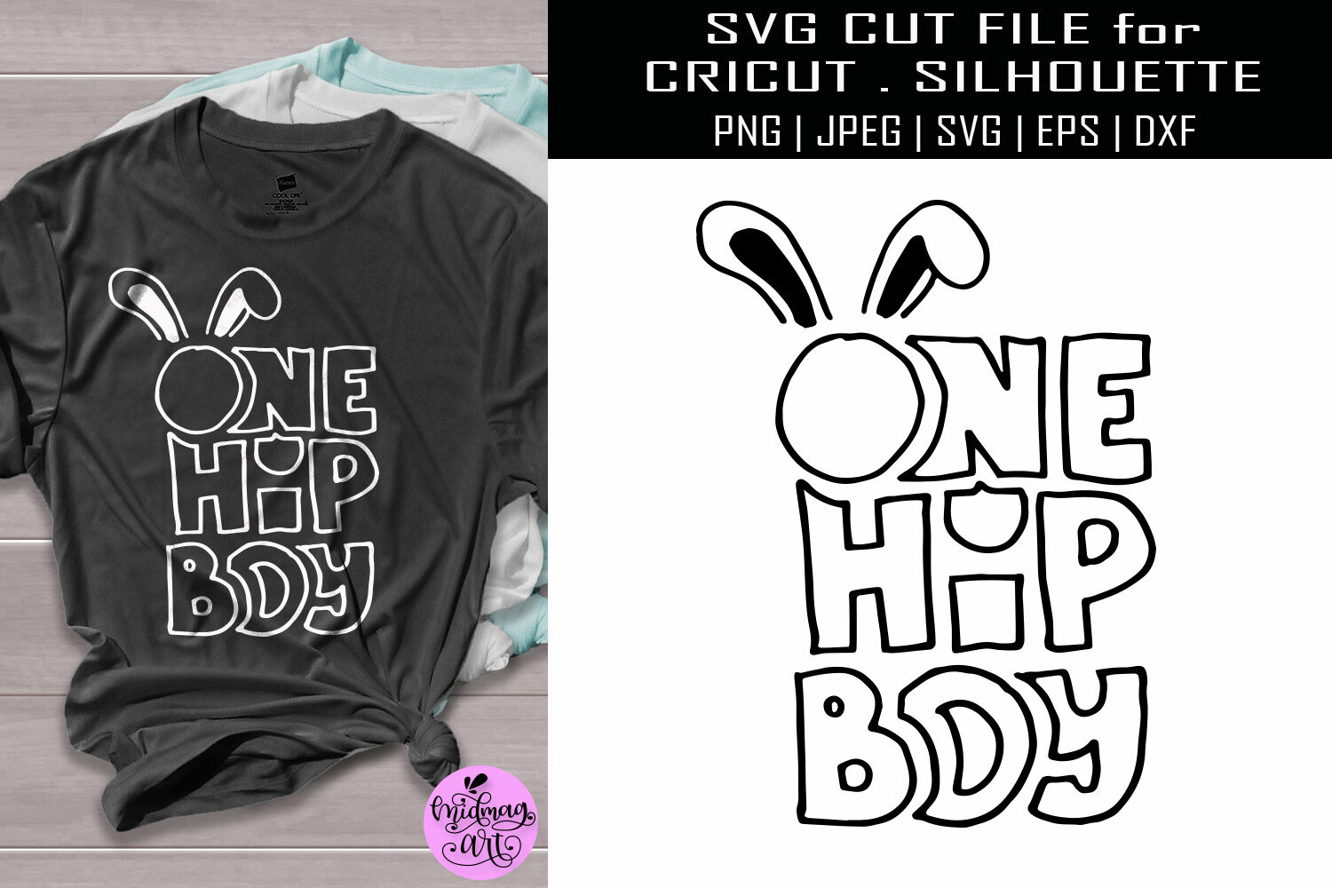 Download One Hip Boy Svg Easter Boy Shirt Svg By Midmagart Thehungryjpeg Com