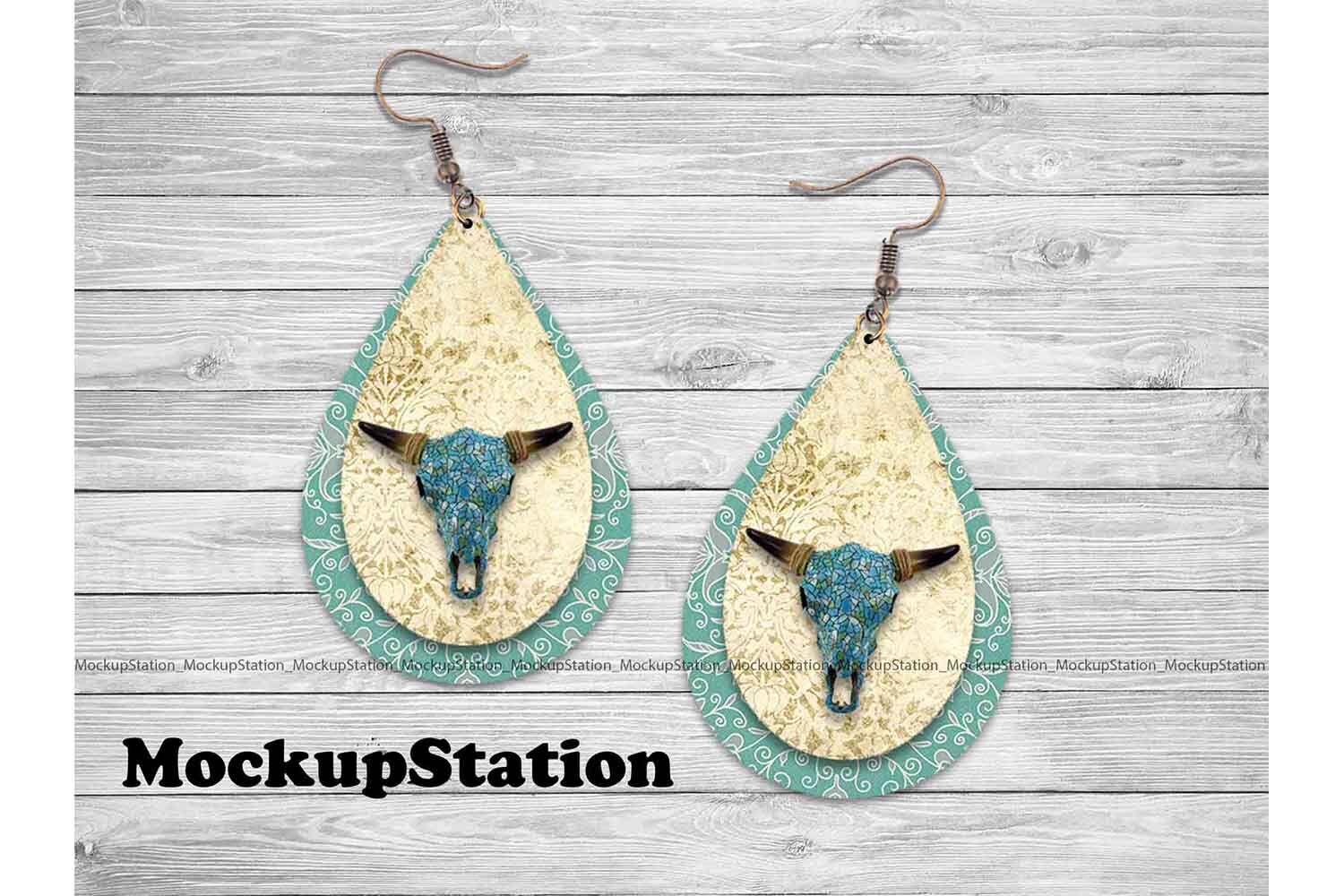 Download Earring Sublimation Design Teardrop Earring Png Template Download By Mockupstation Thehungryjpeg Com