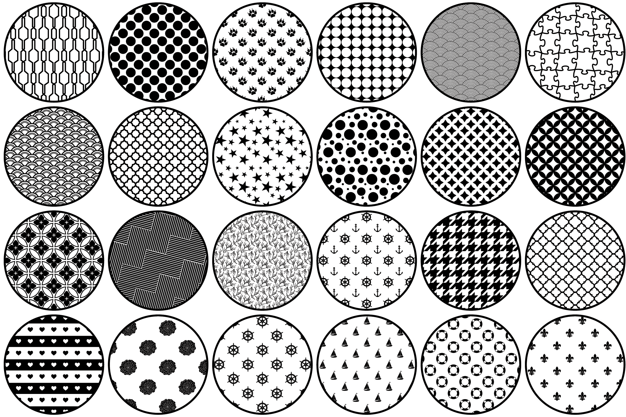 Pattern Bundle Svg, Pattern Svg, Vector Graphic by Design SVG