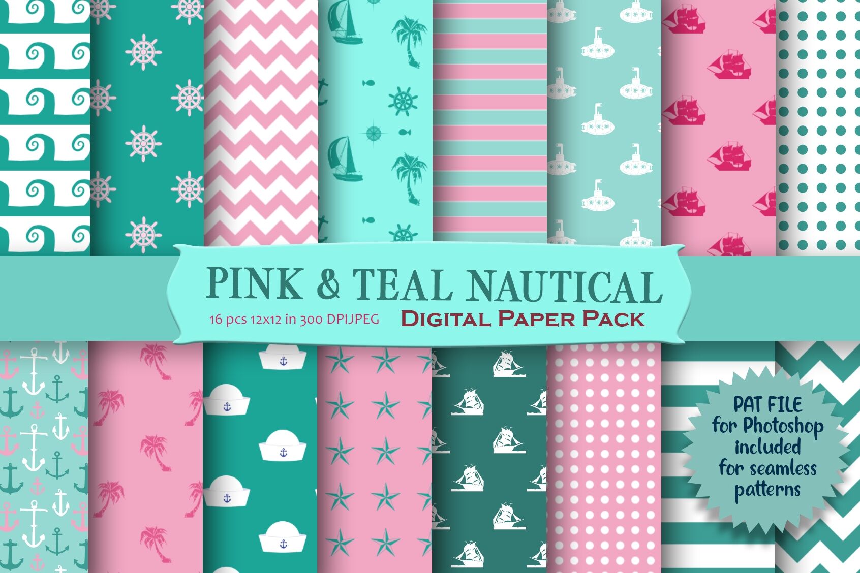 nautical wrapping paper