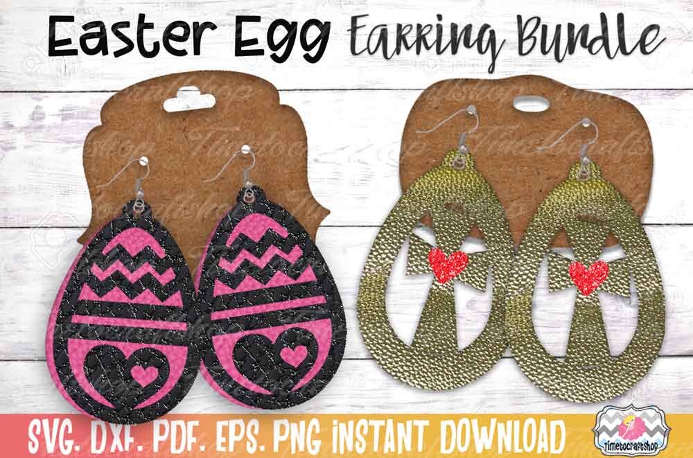 Download Easter Earring Bundle Easter Egg Earrings Cross Earrings Bow Earrin By Timetocraftshop Thehungryjpeg Com