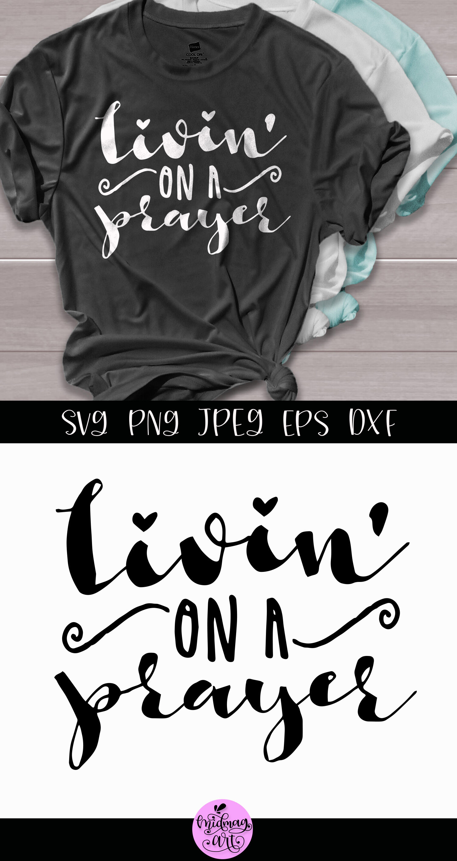 Livin On A Prayer ai,eps,pdf,png,jpeg,dxf,svg